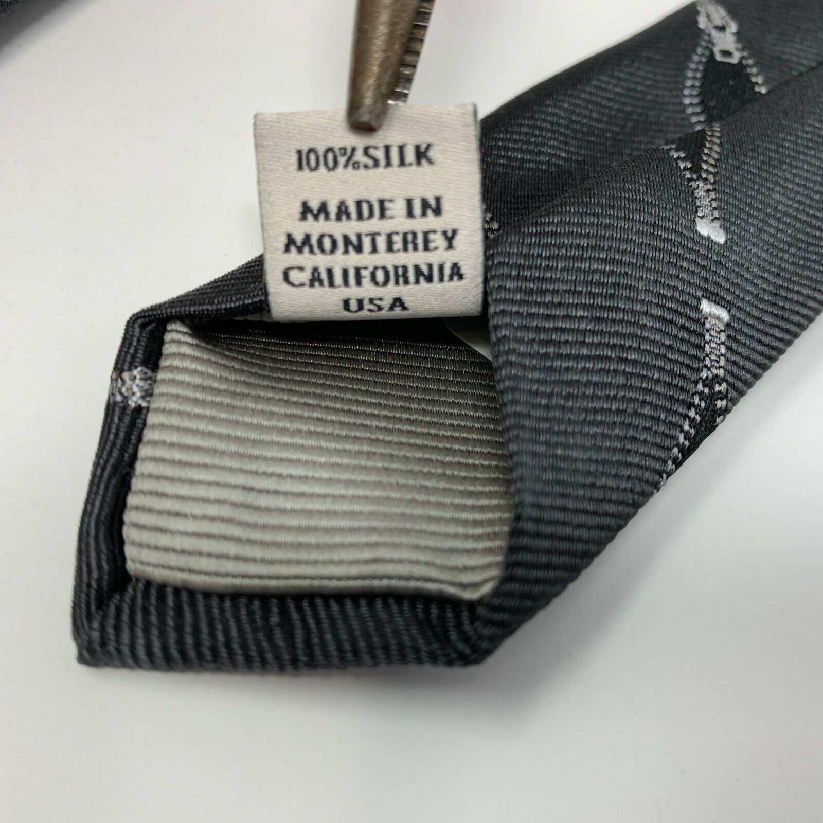Robert Talbott Robert Talbott Novelty Zipper Skinny Necktie Silk Black Size ONE SIZE - 5 Thumbnail