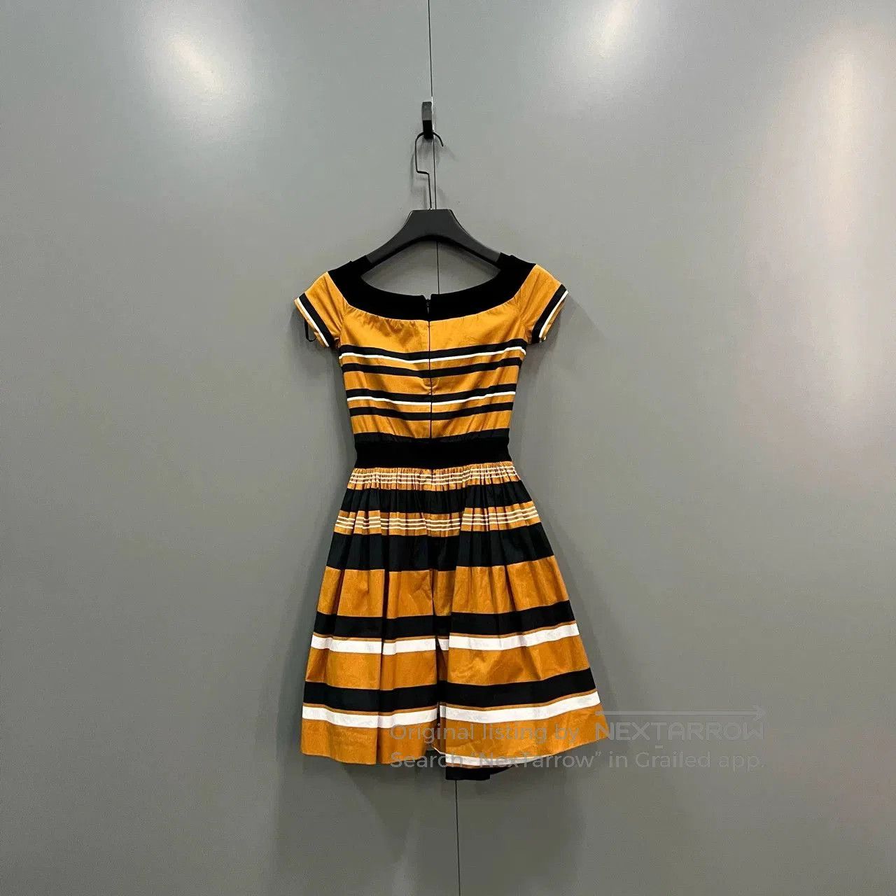 Prada PRADA Colorblock Stripe Triangle Logo Dress. Size S / US 4 / IT 40 - 3 Thumbnail