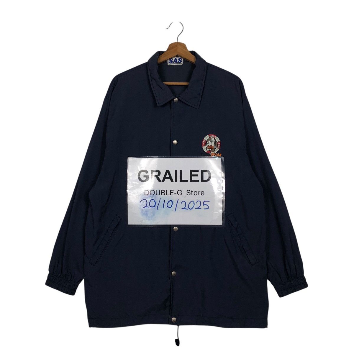 Japanese Brand 📌Vintage Coach Jacket SAS Big Logo Cartoon Embroidery Size US L / EU 52-54 / 3 - 1 Thumbnail