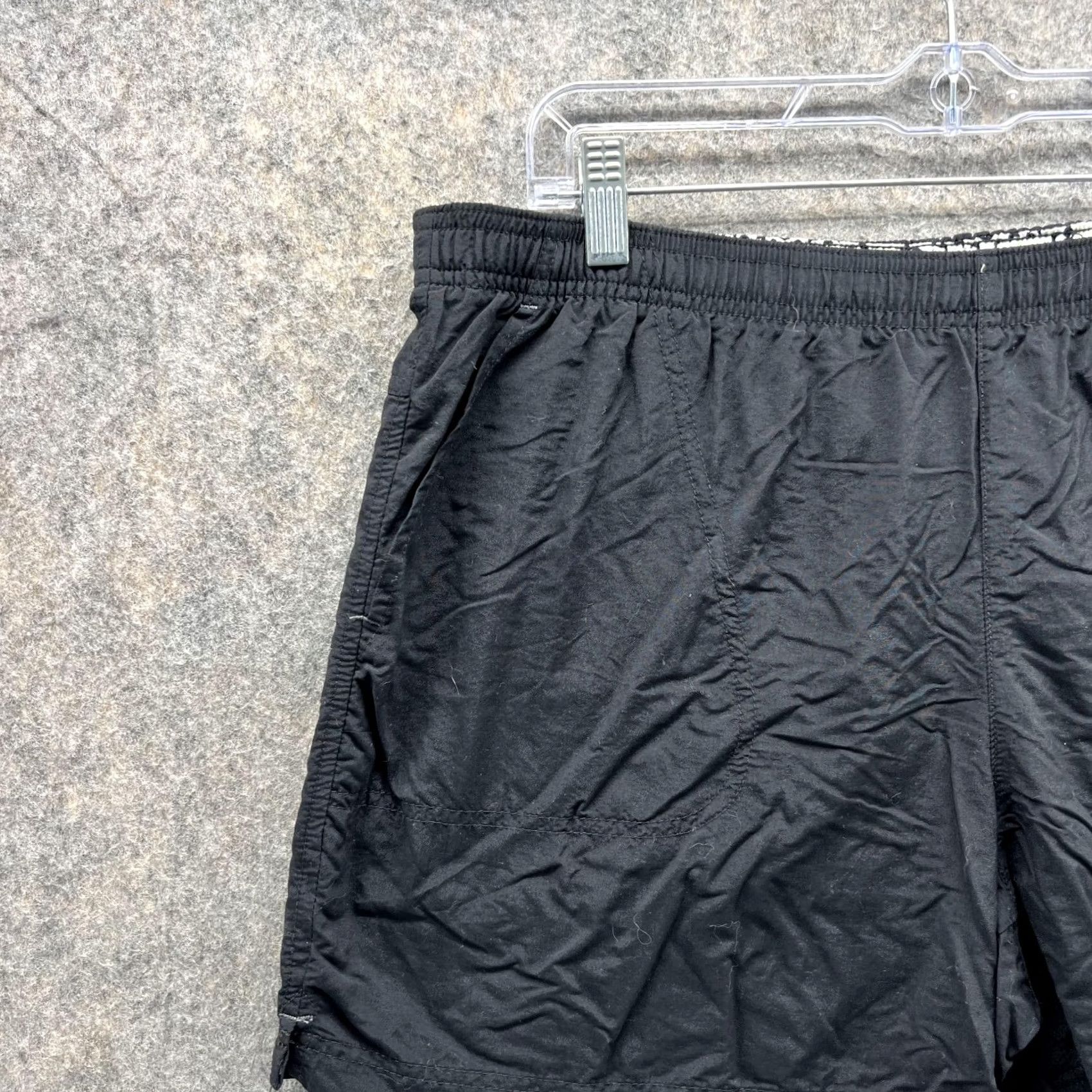 Vintage Columbia Shorts Women Large UPF Black Sandy River Elastic Waist Swim Trunks Size 36" / US 14 / IT 50 - 3 Thumbnail
