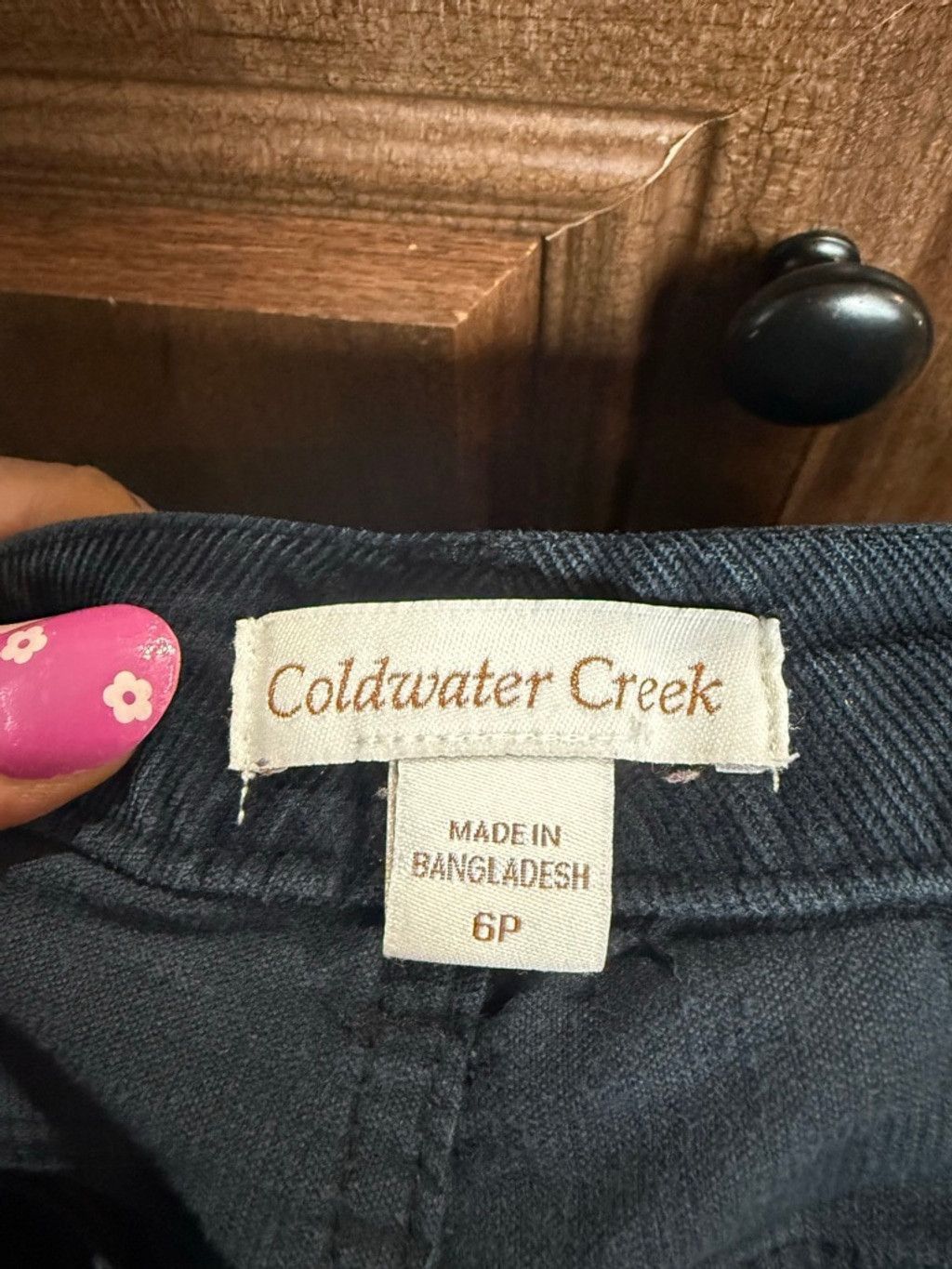Coldwater Creek Women's Coldwater Corduroy Straight Leg Pants 6P Size 28" / US 6 / IT 42 - 4 Thumbnail