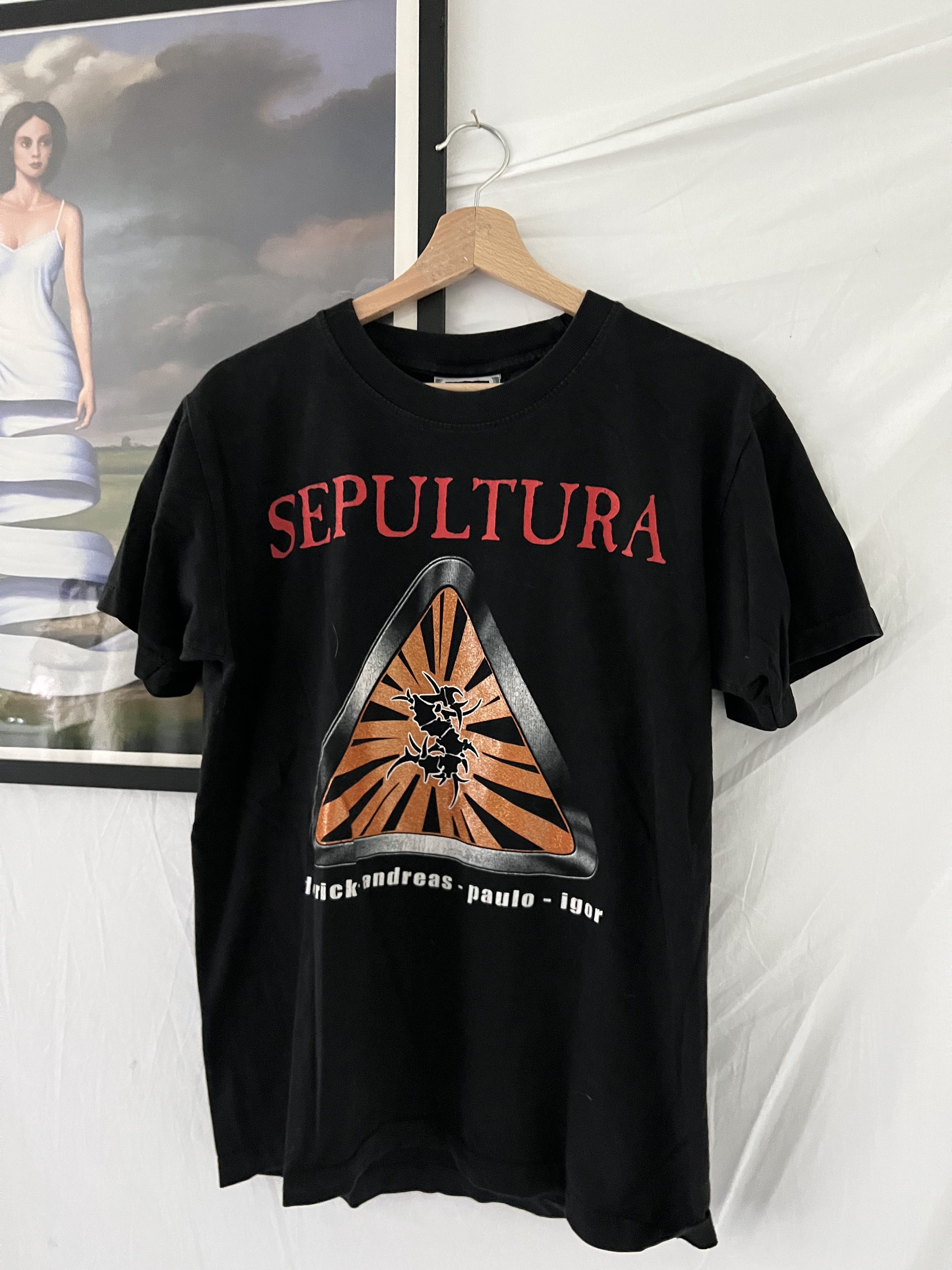 Vintage 90s Single Stitched The Roxx Sepultura Tshirt