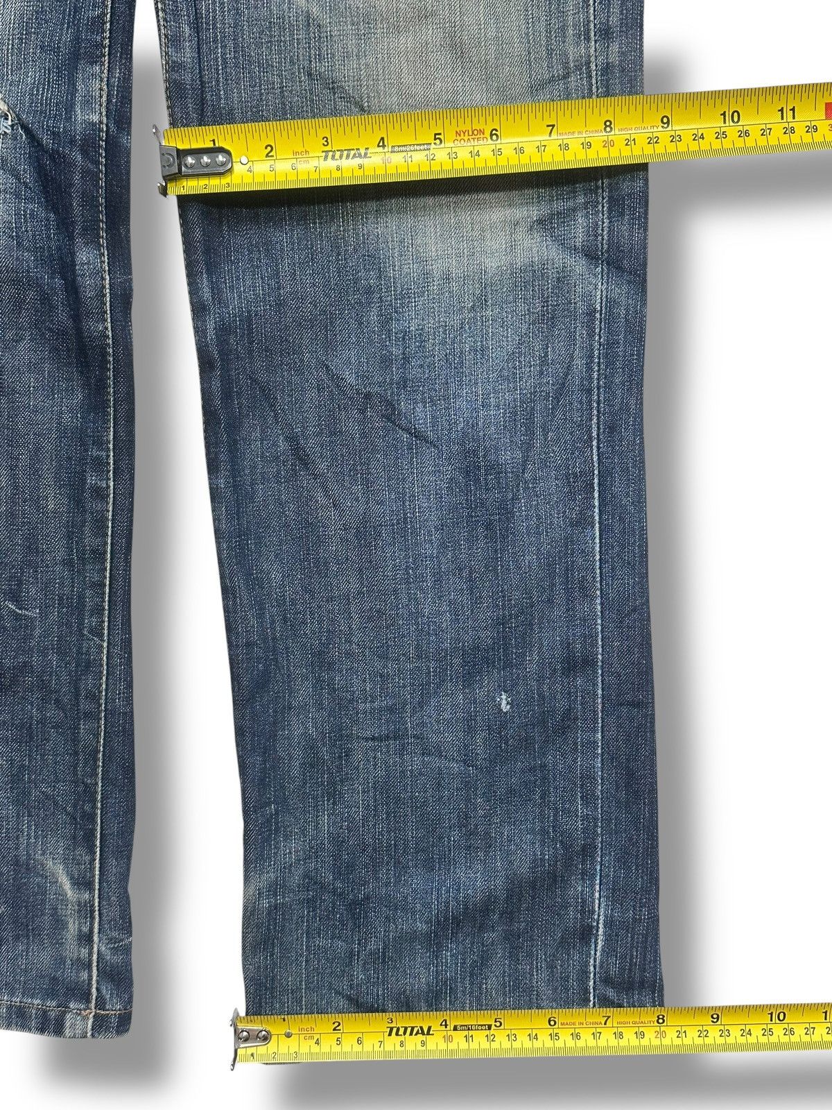 Edwin EDWIN 503 ZZ Vintage Distressed Japan Straight Jeans & Faded Size US 30 / EU 46 - 20 Thumbnail