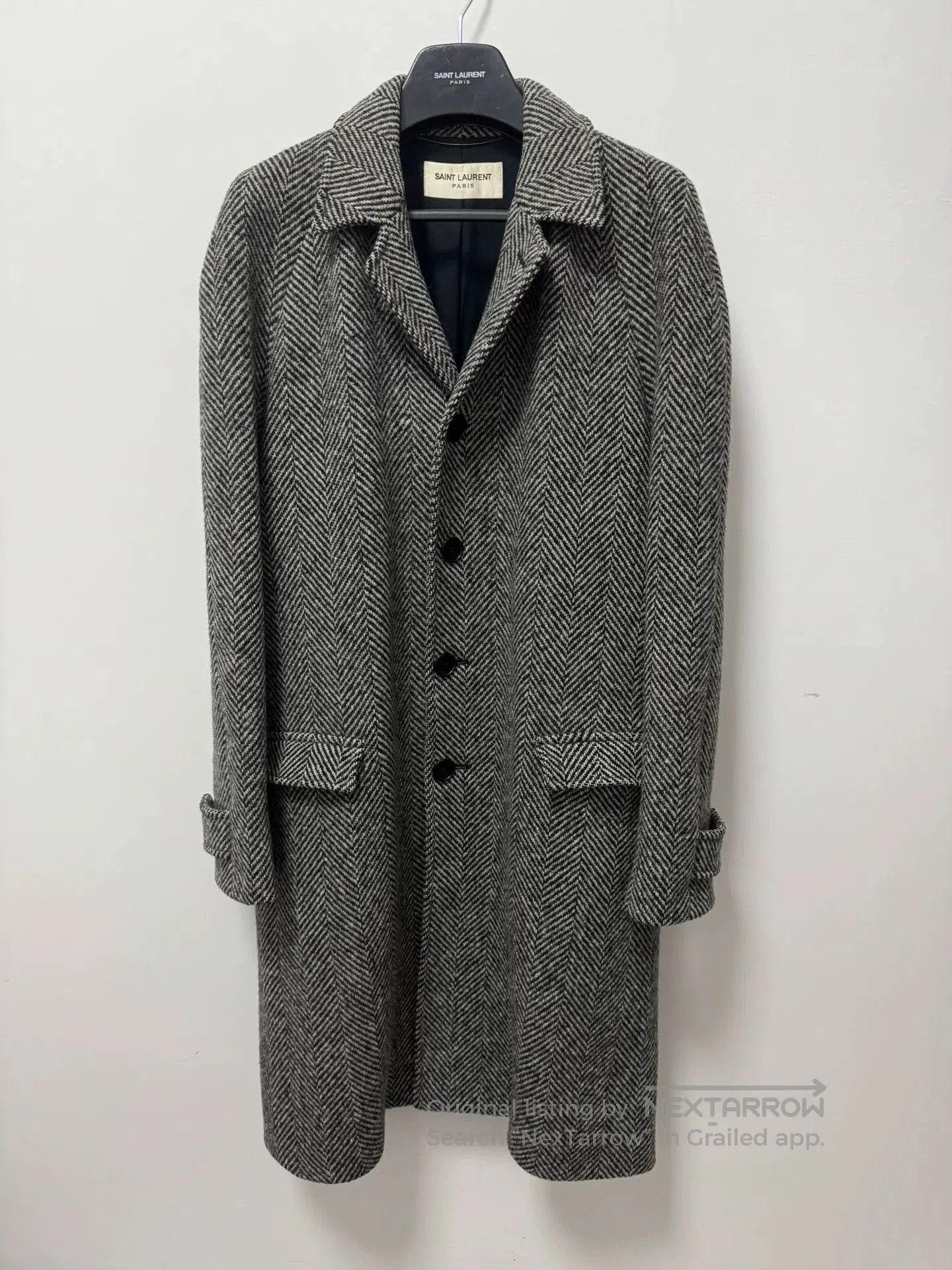 Yves Saint Laurent Saint Laurent Wool Houndstooth Coat. Size US M / EU 48-50 / 2 - 1 Thumbnail