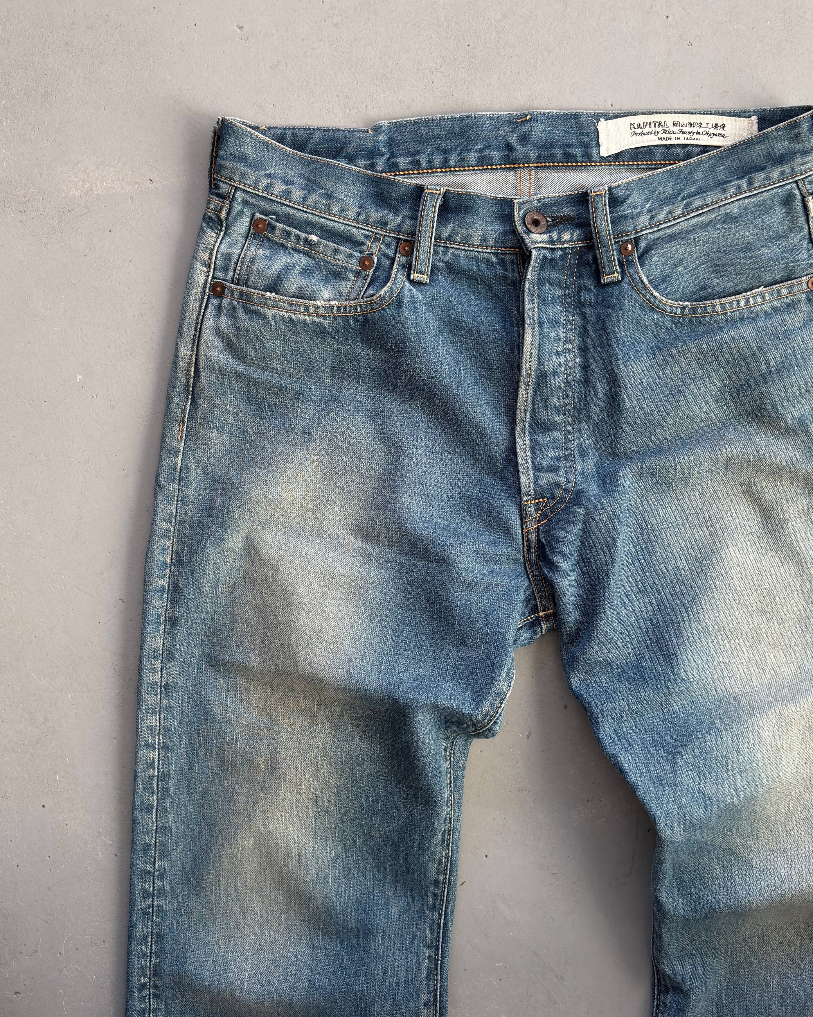 Kapital KAPITAL Light Washed Denim Size US 32 / EU 48 - 8 Thumbnail