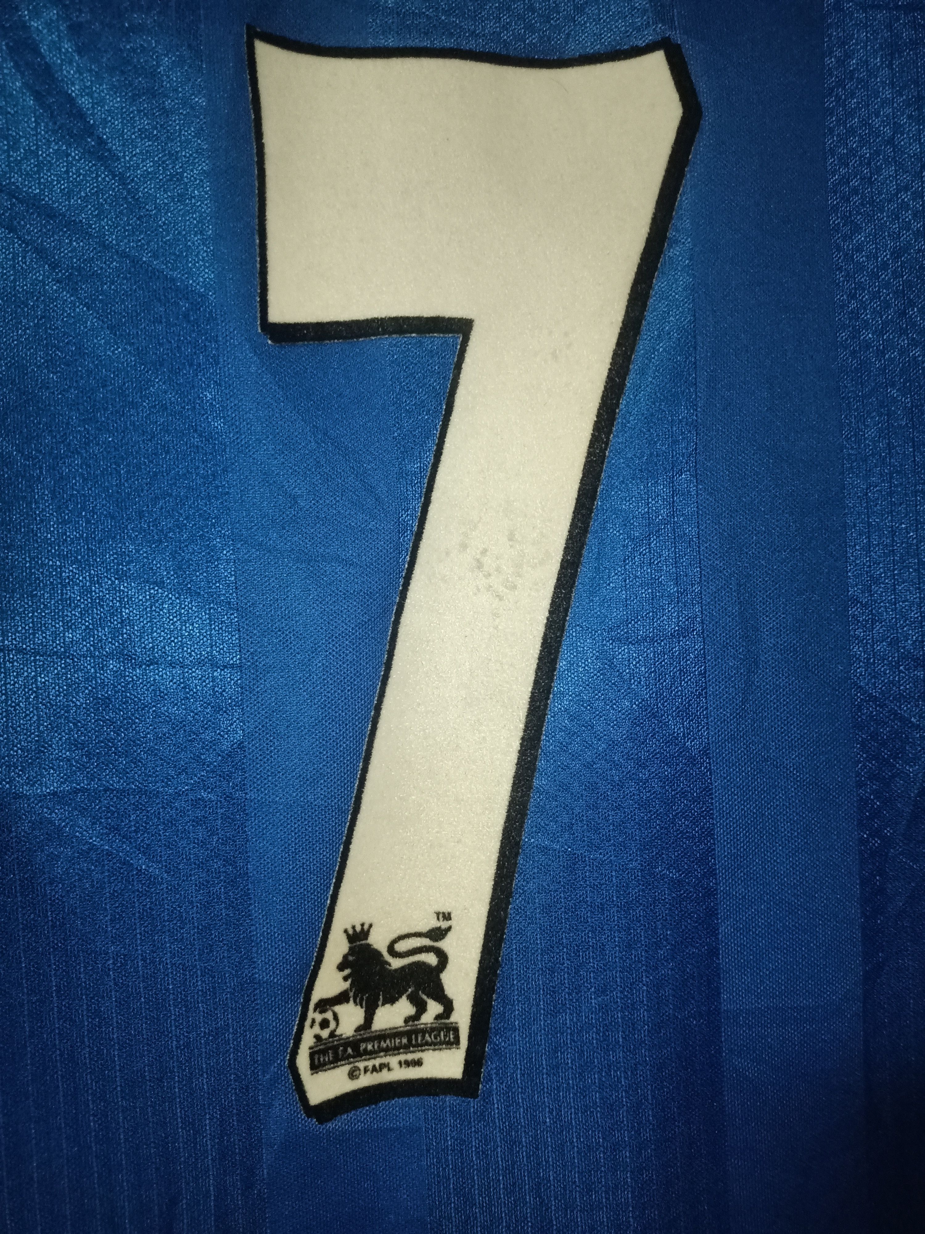 Chelsea Soccer × Vintage Vintage Umbro 97/98 Home Kit Chelsea Jersey by "AUTO GLASS" Size US L / EU 52-54 / 3 - 5 Thumbnail