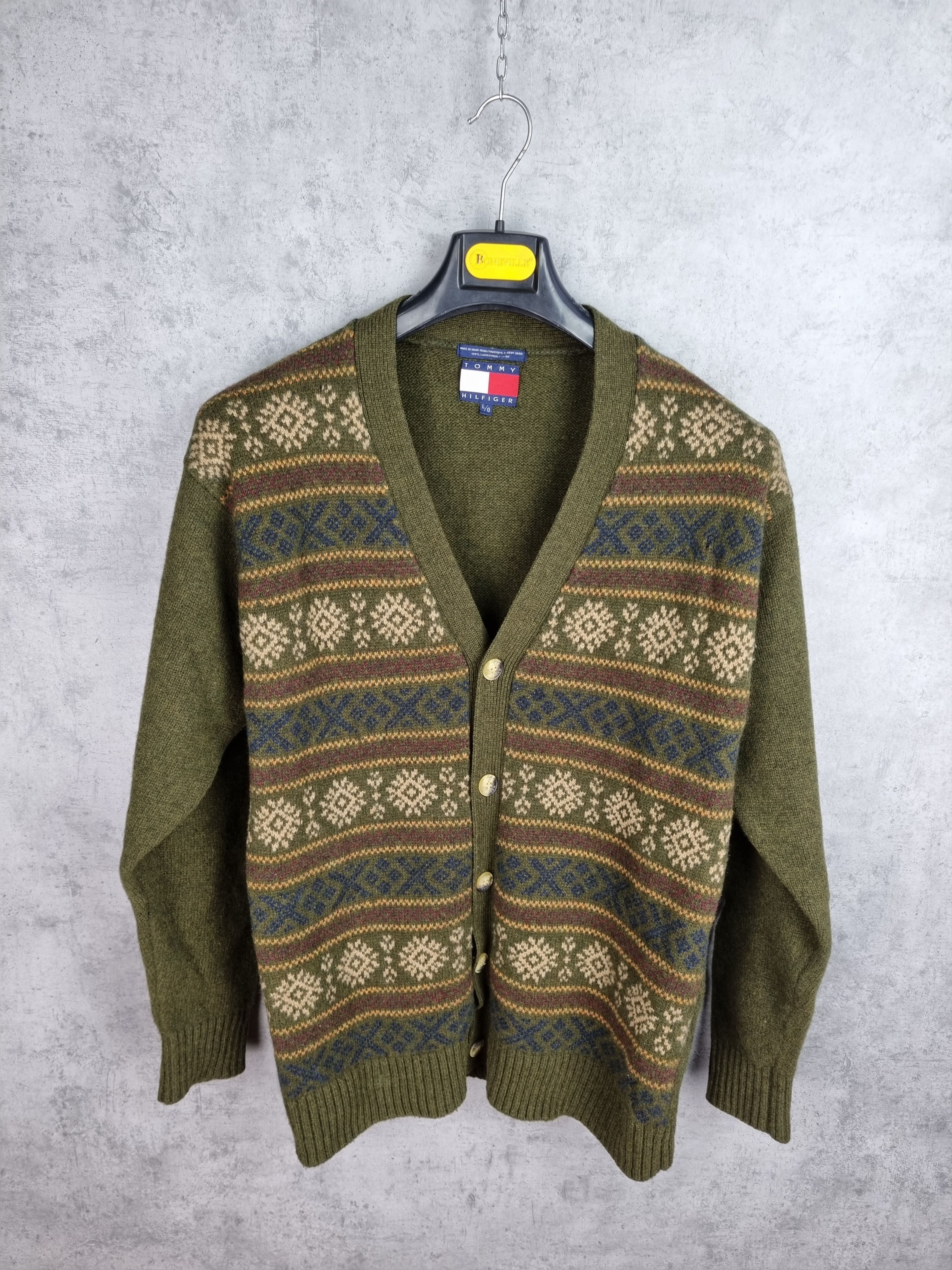 Tommy Hilfiger 90s Tommy Hilfiger Koret Knit Native Wool Navajo Cardigan Size US L / EU 52-54 / 3 - 2 Thumbnail