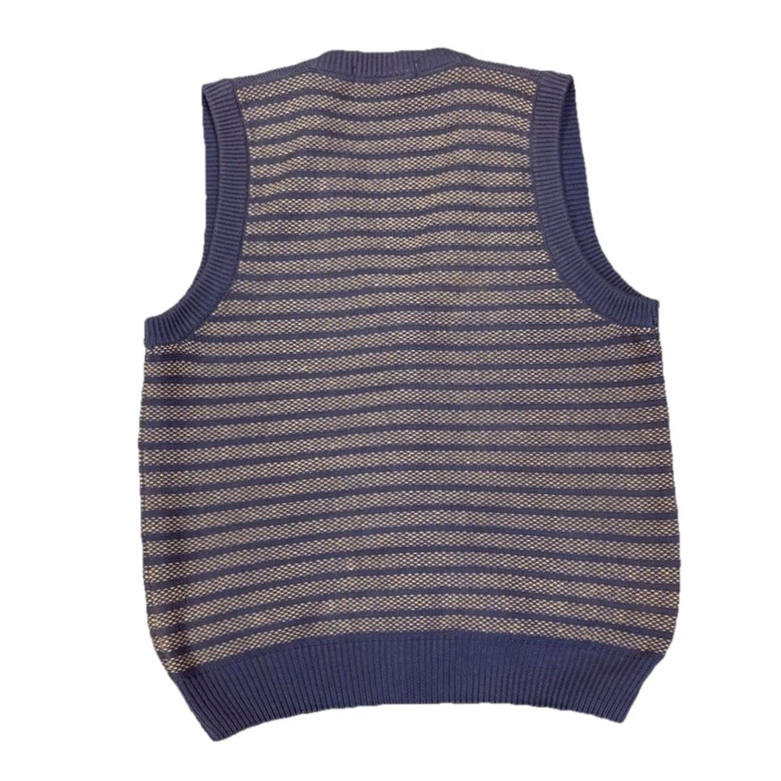 Izod VINTAGE IZOD Ladies Golf Sweater Vest L Blue 100% Cotton Embroidered Preppy 90s 80s Poipu Bay Zero Handicap V-Neck Sleeveless Woman Vest Ladies Size L / US 10 / IT 46 - 8 Thumbnail