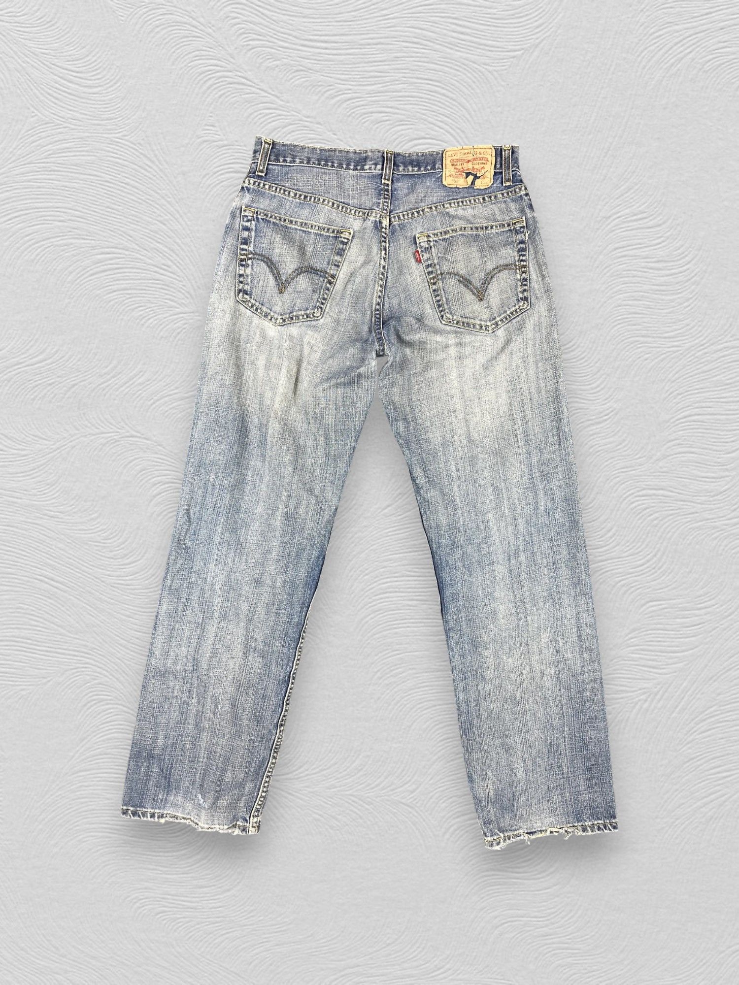 Levi's Blue Distressed Vintage Levi's 559 32x31.5 Denim -SJ047 Size US 32 / EU 48 - 2 Thumbnail