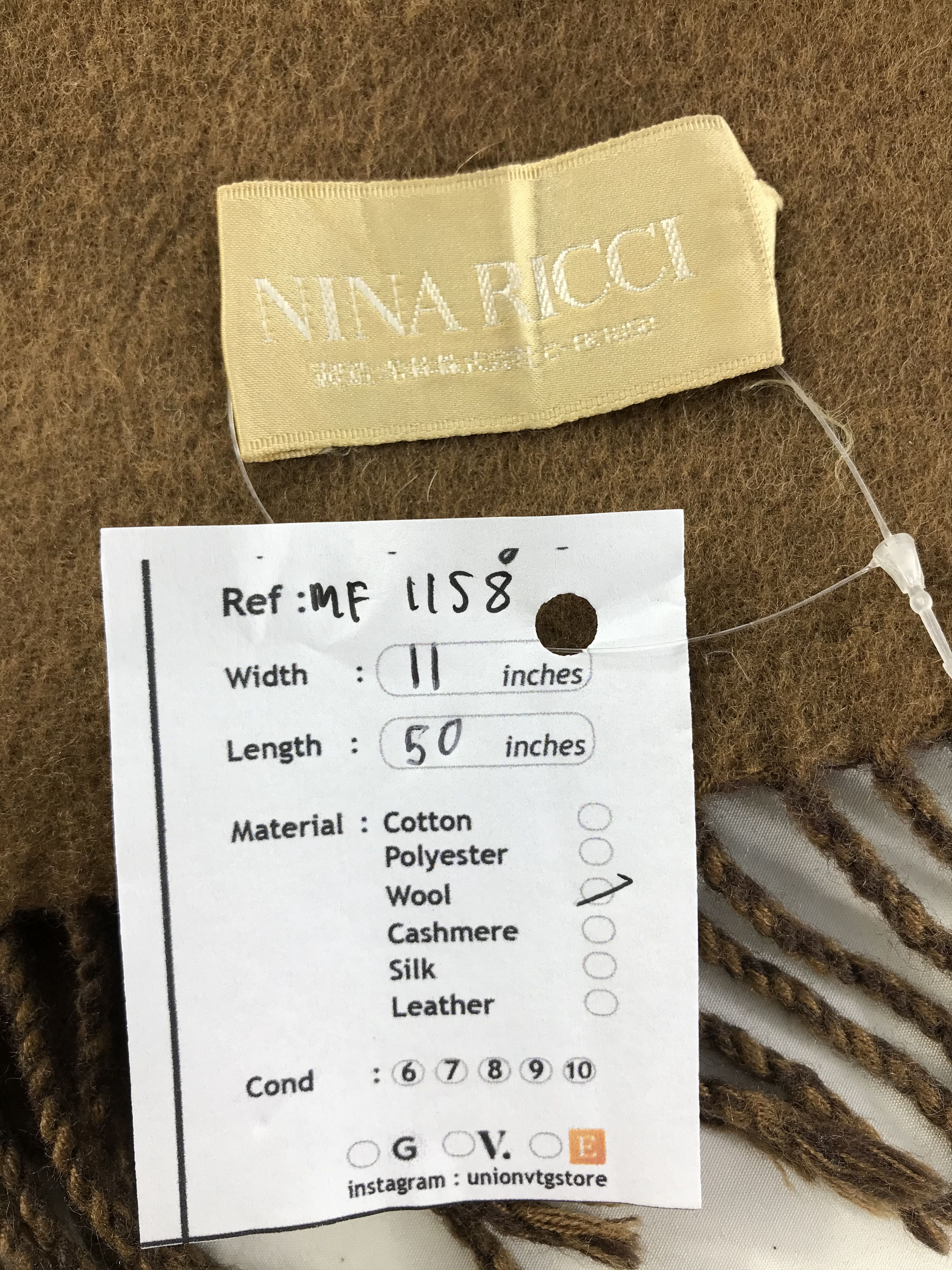 Nina Ricci Vintage Nina Ricci Scarf/Muffler/Neckwear MF1158 Size ONE SIZE - 5 Thumbnail