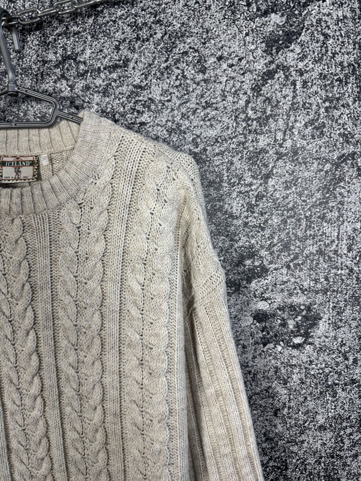 Other Iceland Cable Knit Sweater Pullower Italy Vintage Size 50 Size US XL / EU 56 / 4 - 2 Thumbnail