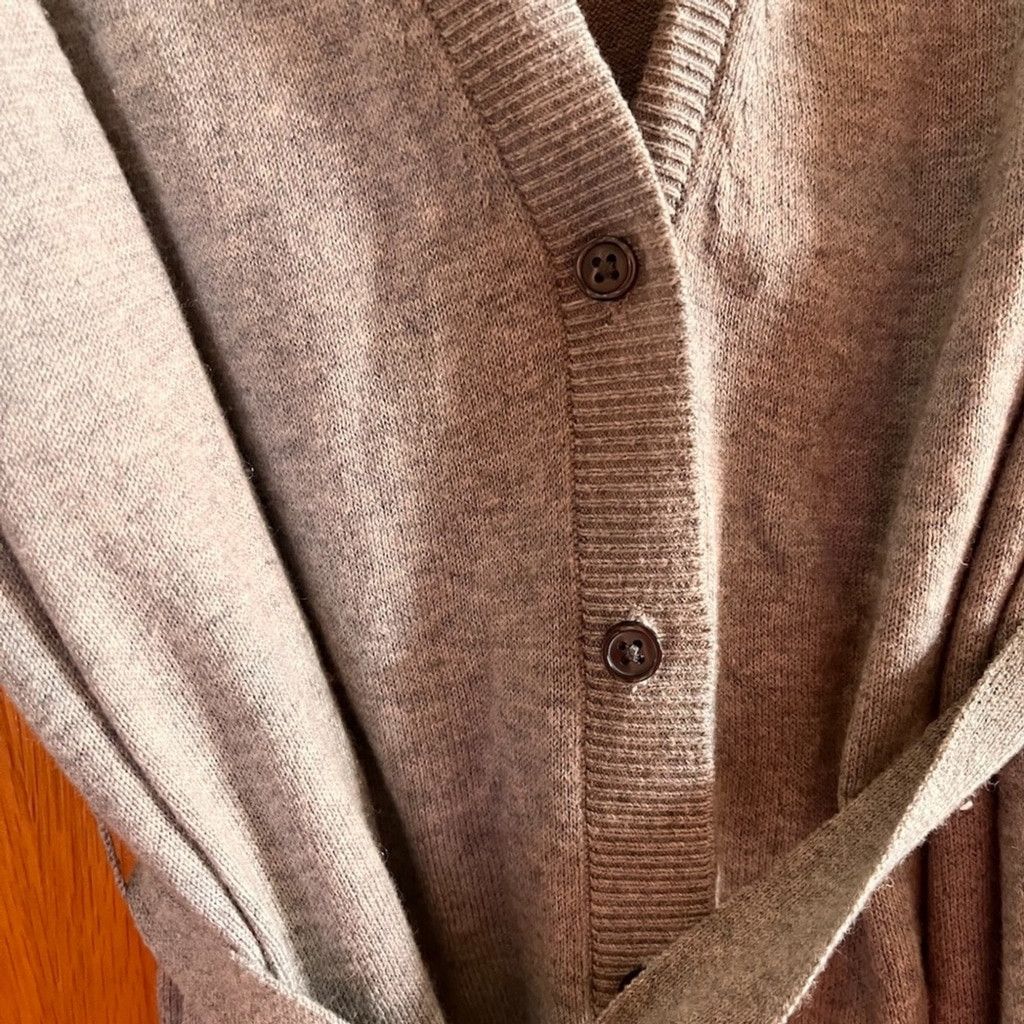 Banana Republic Button up grey cardigan with belt Size XL / US 12-14 / IT 48-50 - 5 Thumbnail