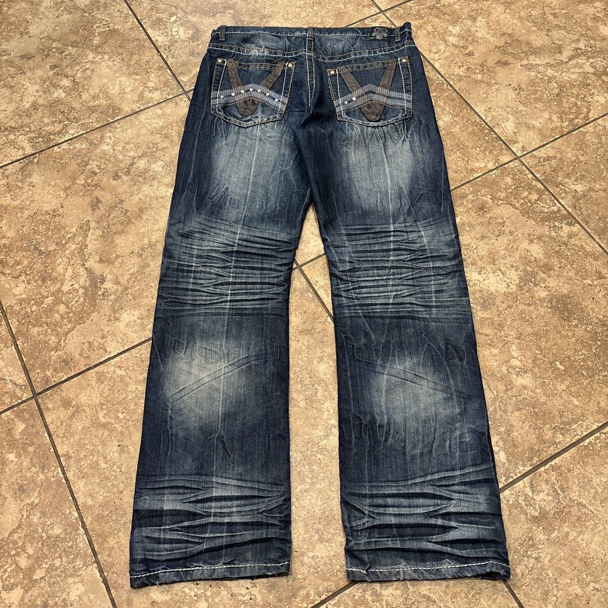 Japanese Brand × Vintage Y2K Faded Mens Jeans Size US 36 / EU 52 - 1 Thumbnail