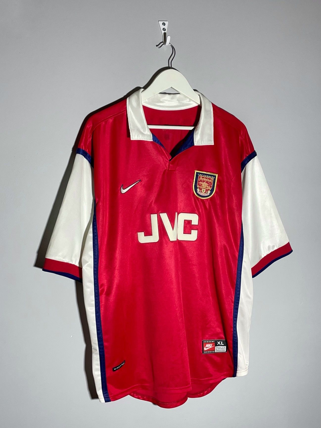 Nike × Vintage Arsenal FC Nike 1998/99 Vintage Y2k Blokecore Football Shirt Size US XL / EU 56 / 4 - 2 Thumbnail