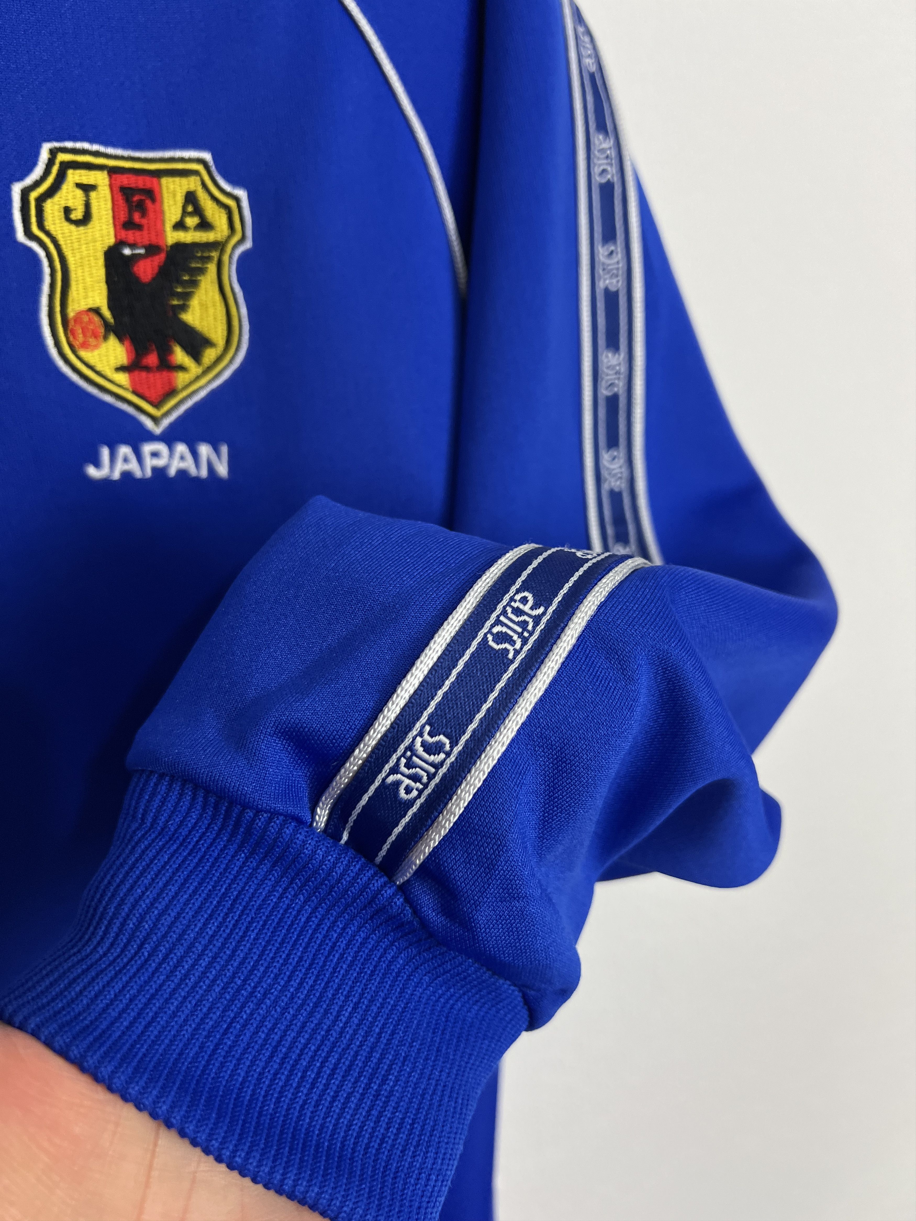Asics Vintage 90's Japan Train Football Jacket Sweatshirt National Size S / US 4 / IT 40 - 4 Thumbnail