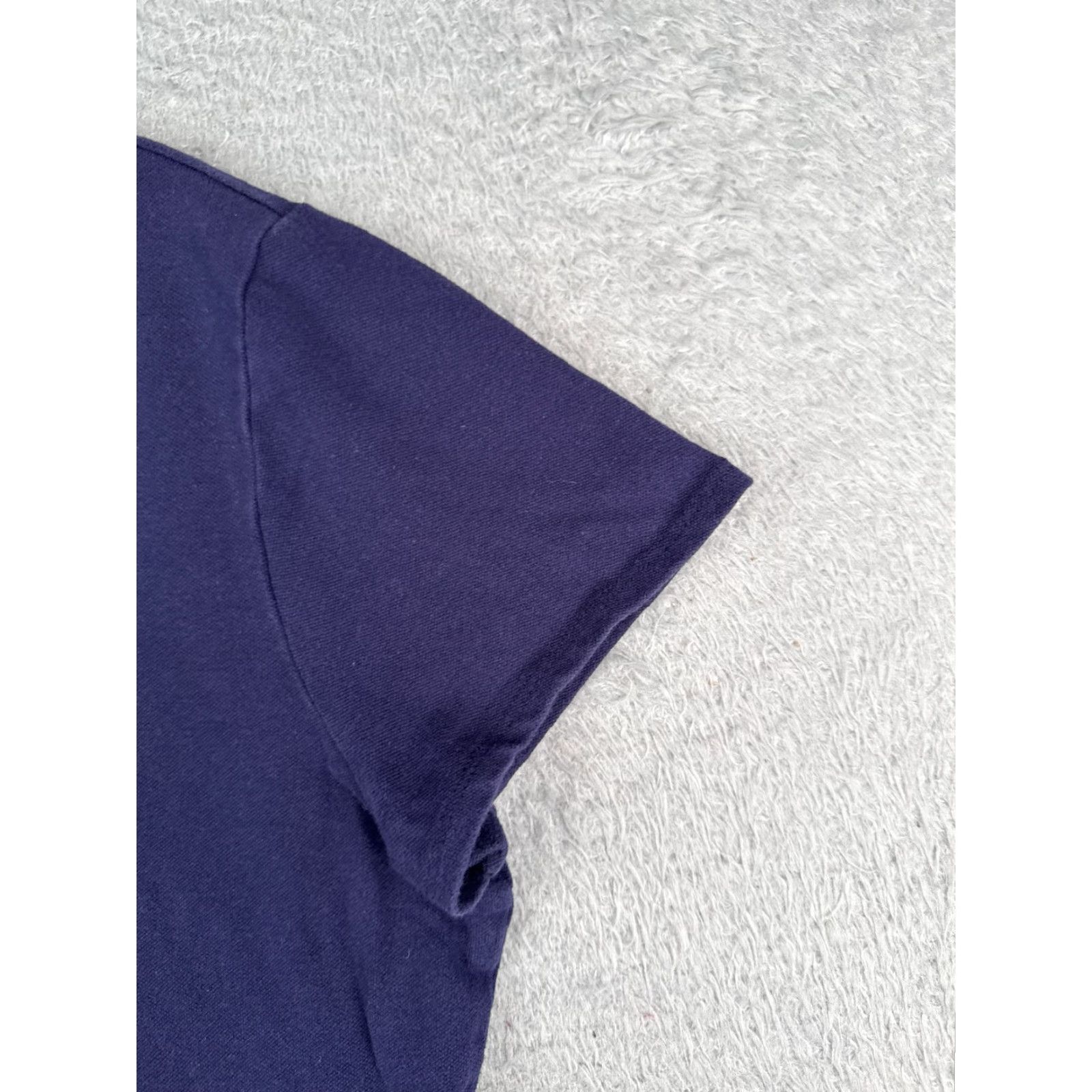 Tommy Hilfiger Tommy Hilfiger Shirt Women Large Blue Cotton Blend Short Sleeve Polo Logo Womens Size L / US 10 / IT 46 - 2 Thumbnail