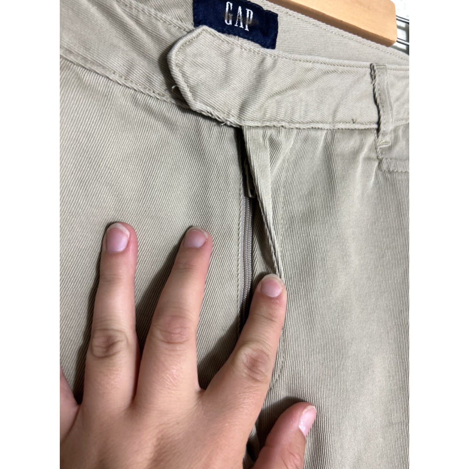 Gap Gap Khaki Pants Women 4 Beige 28x29 Y2K Size 27" / US 4 / IT 40 - 6 Thumbnail