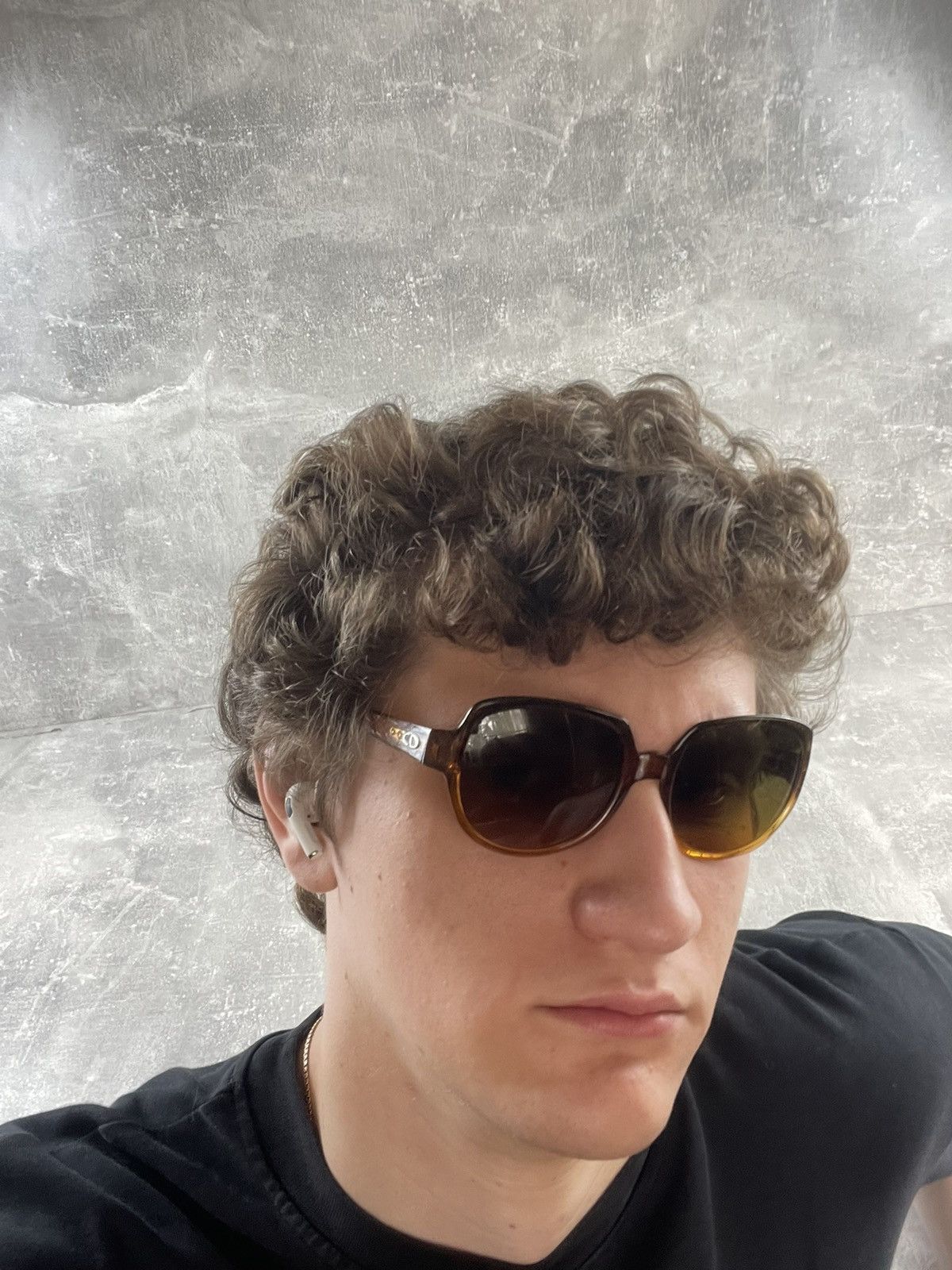 Christian Dior Monsieur × Vintage 80s Christian Dior Sunglasses Tortoise Shell Gradient CDLogo Size ONE SIZE - 4 Thumbnail