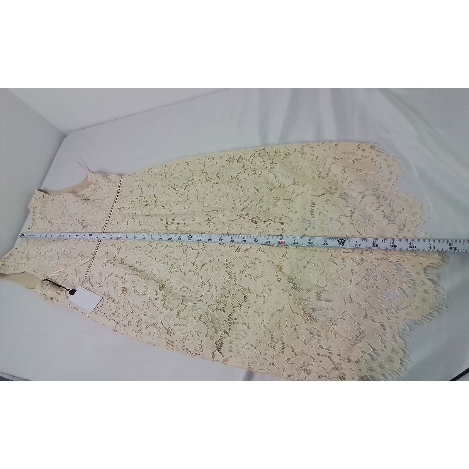 ASTR The Label Astr Lace Dress Women's Medium Off-White NWT Size M / US 6-8 / IT 42-44 - 8 Thumbnail