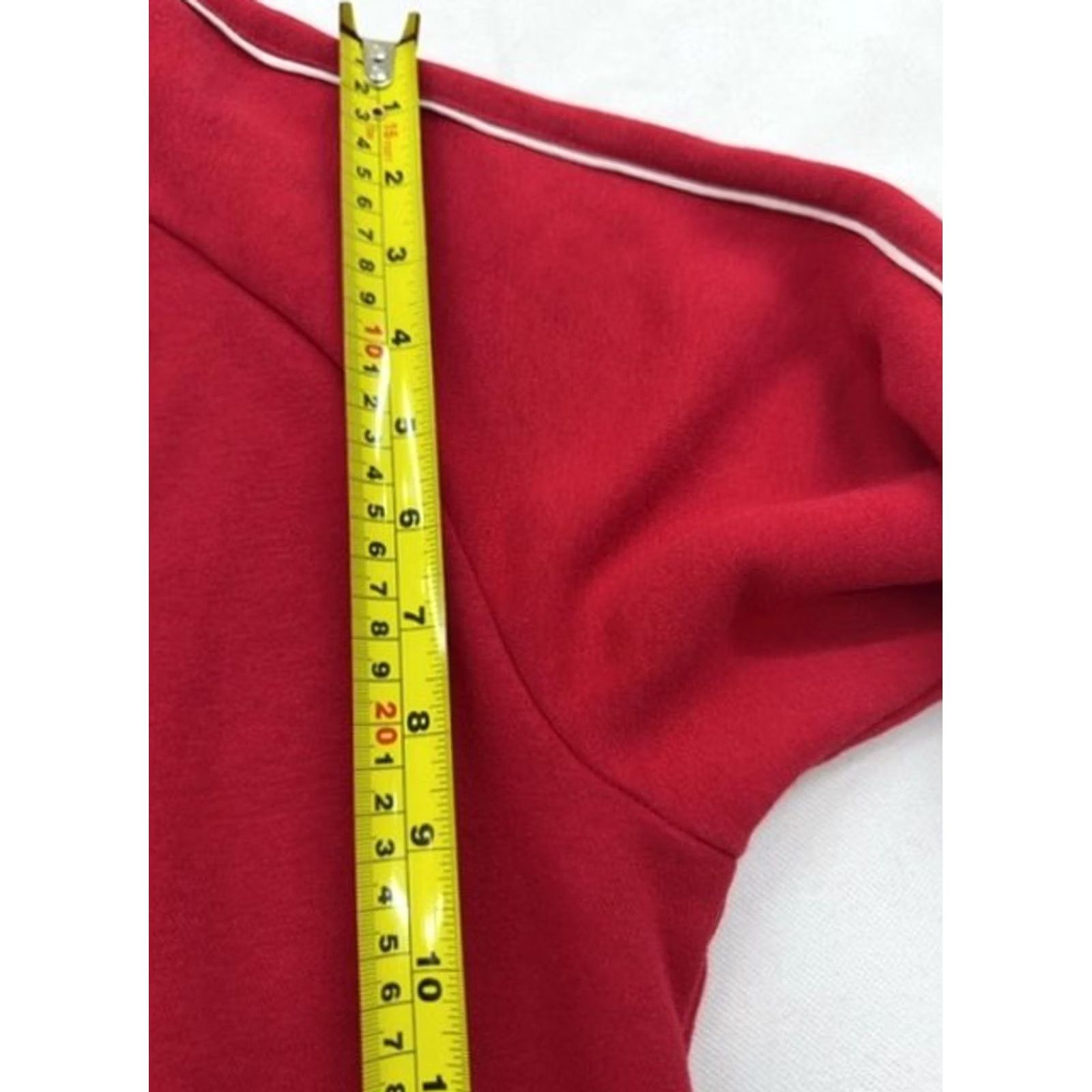 Adidas Adidas Men's Red Pullover Fleece Hoodie M Regular Drawstring Size US M / EU 48-50 / 2 - 7 Thumbnail