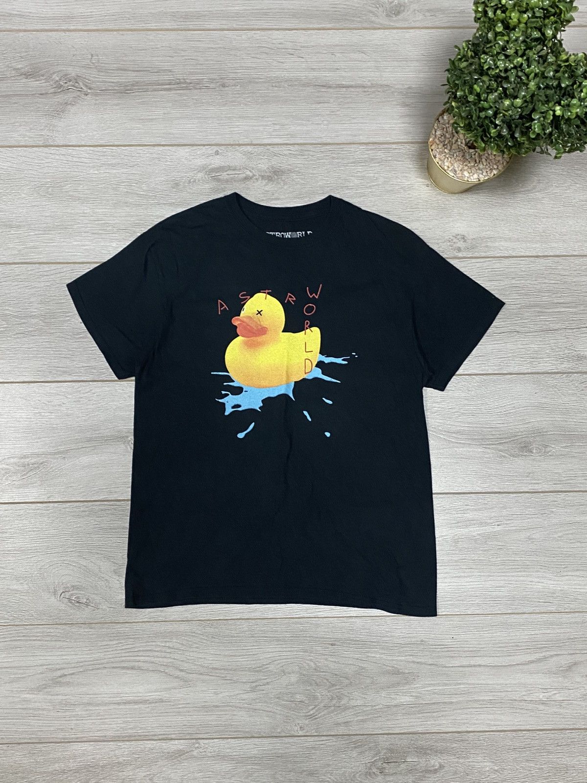 Travis Scott 2019 live wish you were duck big print t-shirt