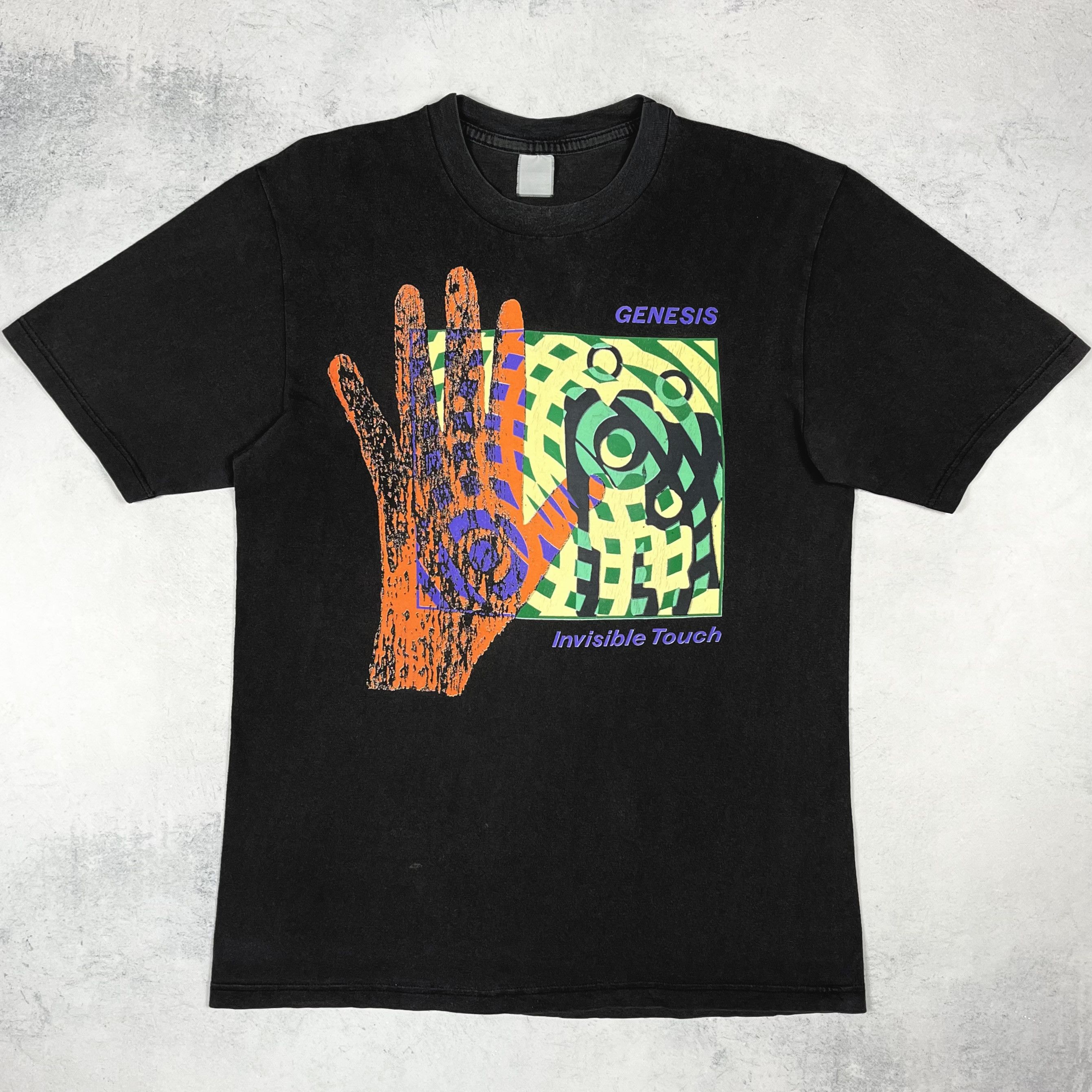 Band Tees Vintage Genesis Invisible Touch Tour Rock Band T Shirt 1987 Size US M / EU 48-50 / 2 - 3 Thumbnail