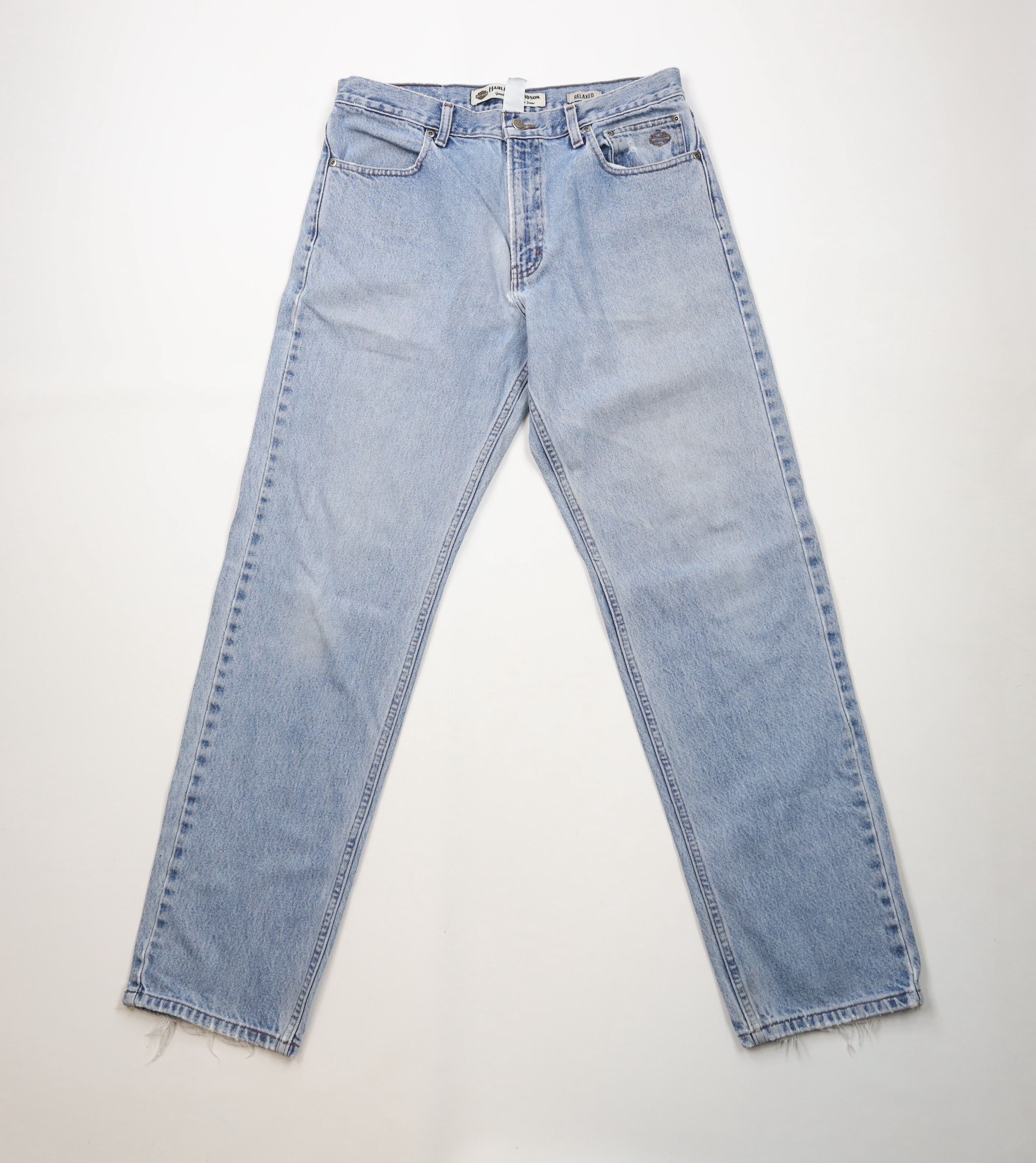 Harley Davidson × Vintage Vintage Harley Davidson Relaxed Fit Straight Leg Jeans Size US 34 / EU 50 - 1 Thumbnail
