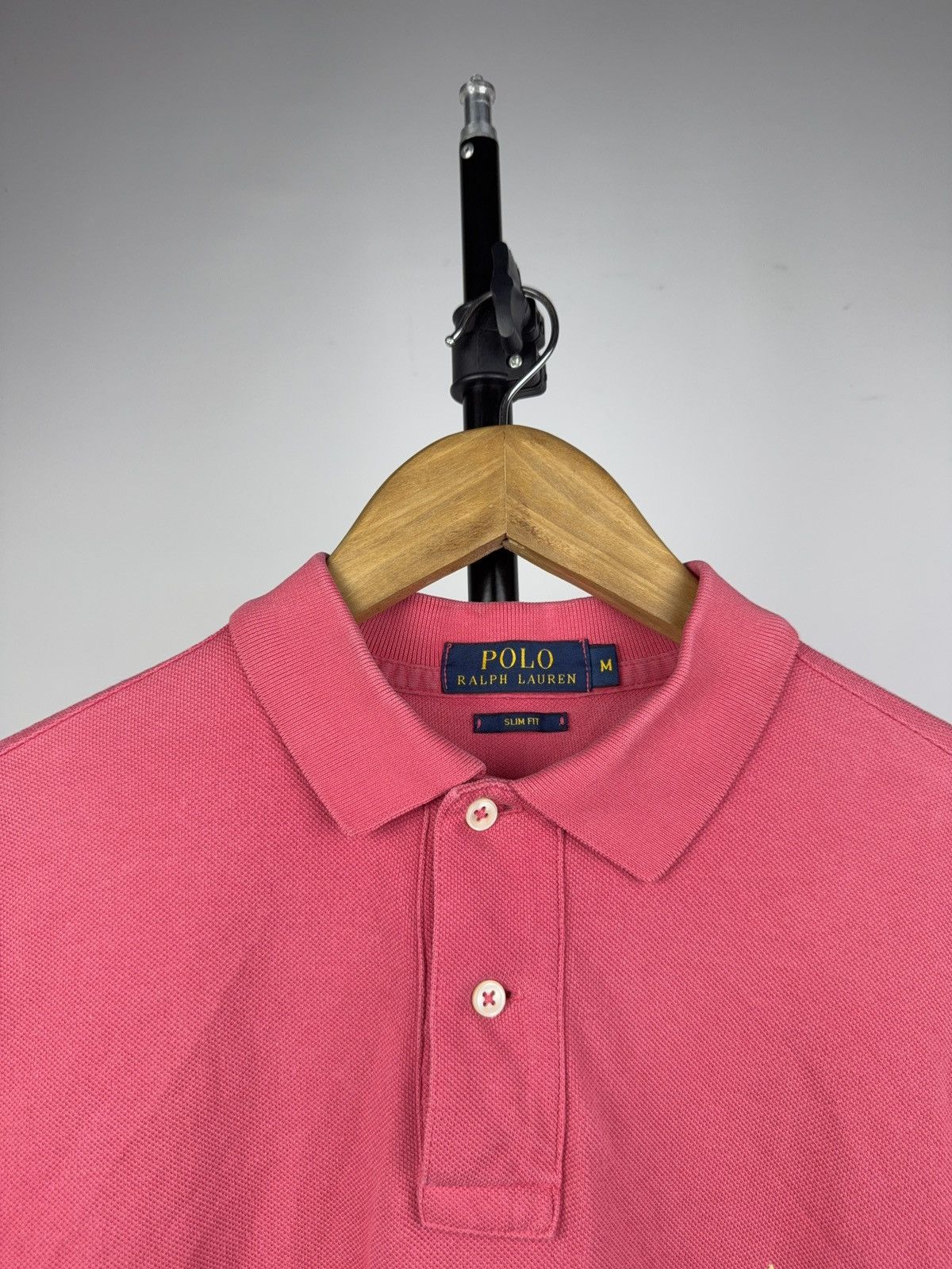 Polo Ralph Lauren 90s Retro Luxury 90s Polo Ralph Lauren Red Polo Shirt 🐎 Size US M / EU 48-50 / 2 - 3 Thumbnail