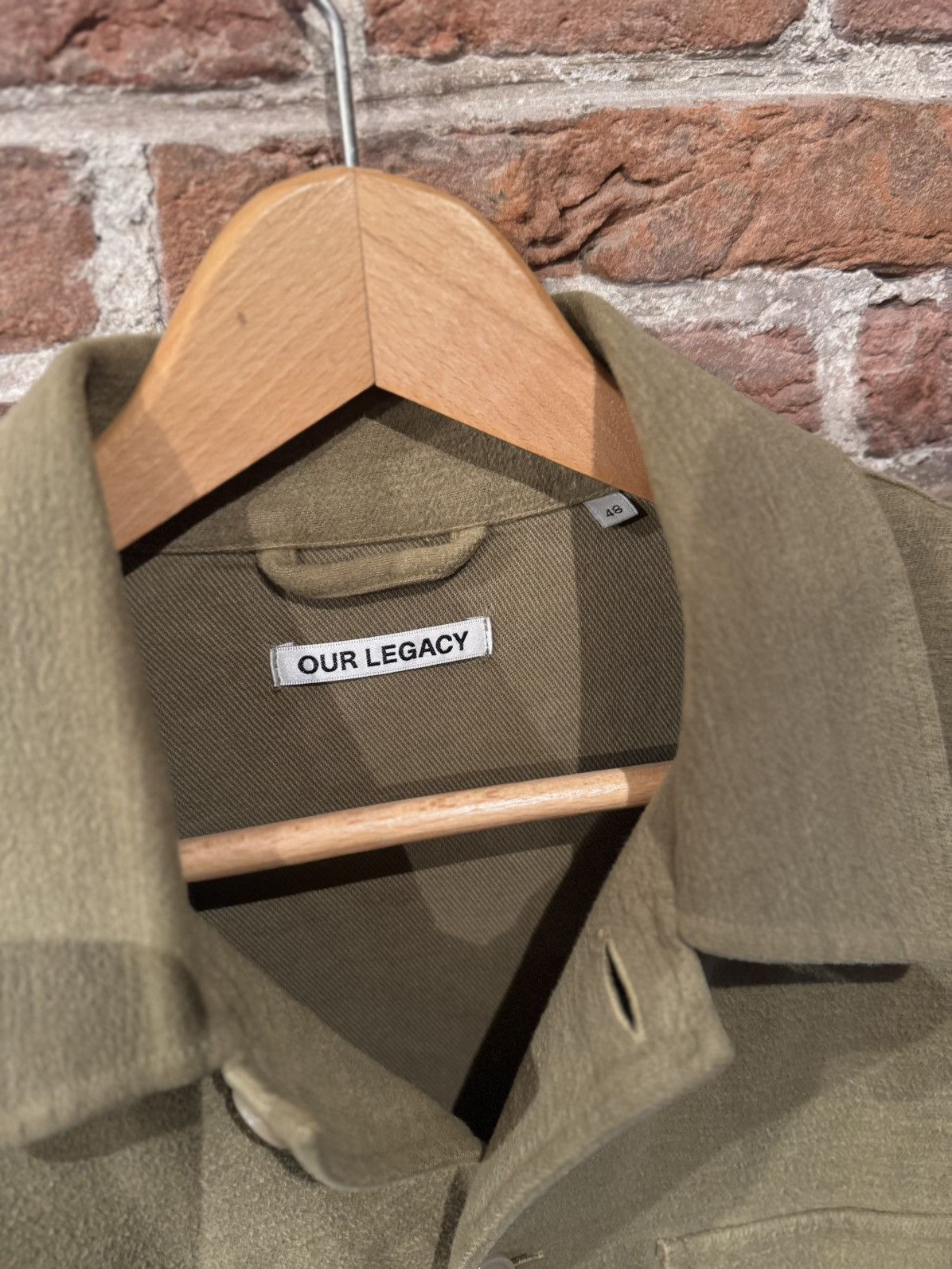 Our Legacy Our Legacy Evening Coach Jacket - Khaki Green Size US M / EU 48-50 / 2 - 4 Thumbnail