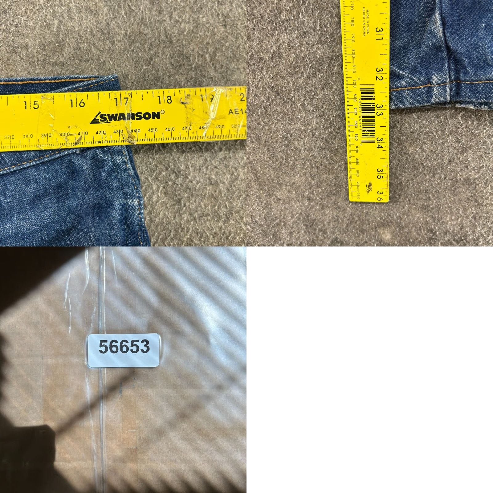 Wrangler VINTAGE Wrangler Jeans Mens 34x33 Blue Cowboy Cut Slim Fit Dark Wash 936DEN Jeans Mens Slim Cotton Denim 5-Pocket Cowboy Cut Size US 34 / EU 50 - 9 Thumbnail