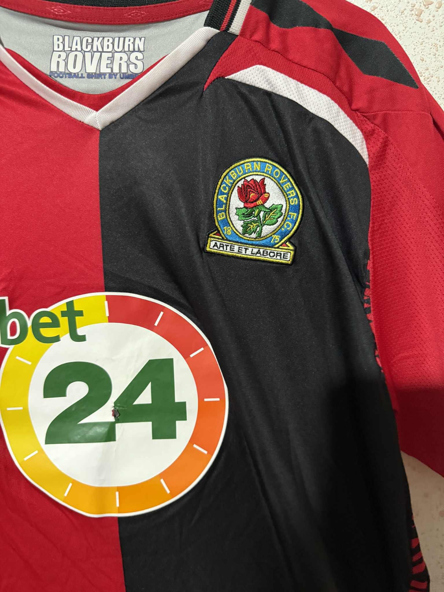 Umbro Blackburn 2007/08 Away Shirt - Warnock #3 Size US XL / EU 56 / 4 - 4 Thumbnail