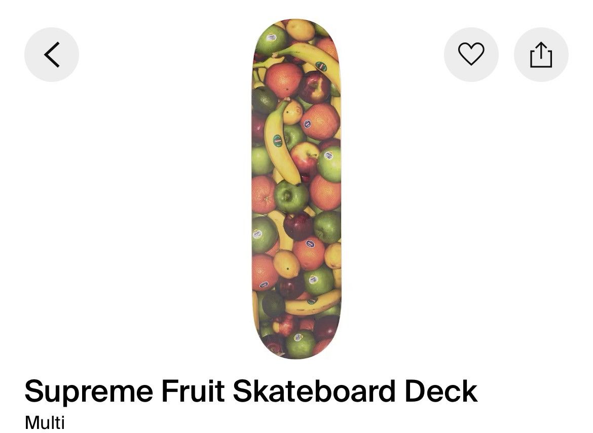 スケートボード Supreme - supreme fruit skateboard Supreme Fruit Skateboard (SS19) - $49