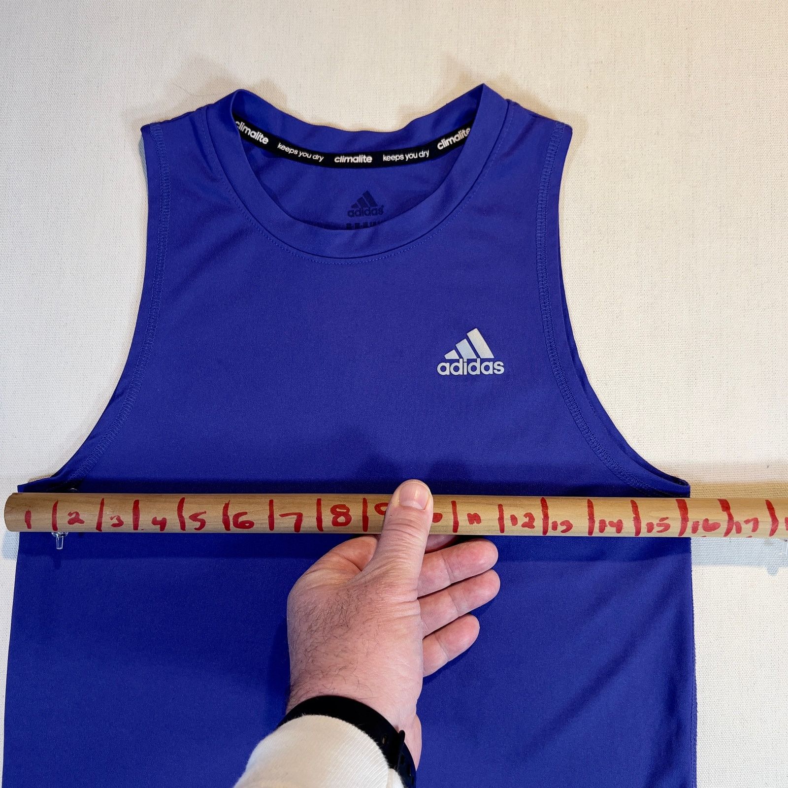 Adidas Adidas Purple Climalite Performance Fabric Tank Top 10/12 Size L / US 10 / IT 46 - 7 Thumbnail