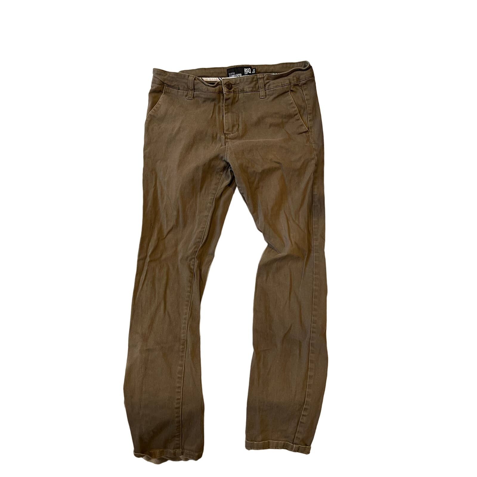 Rsq RSQ Seattle Skinny Brown Jeans Mens 32x32 Size US 32 / EU 48 - 1 Thumbnail