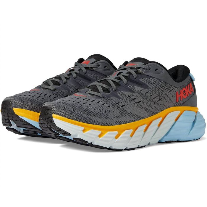 Hoka Men's Gaviota 4 Running Shoes In Castlerock/anthracite Grailed