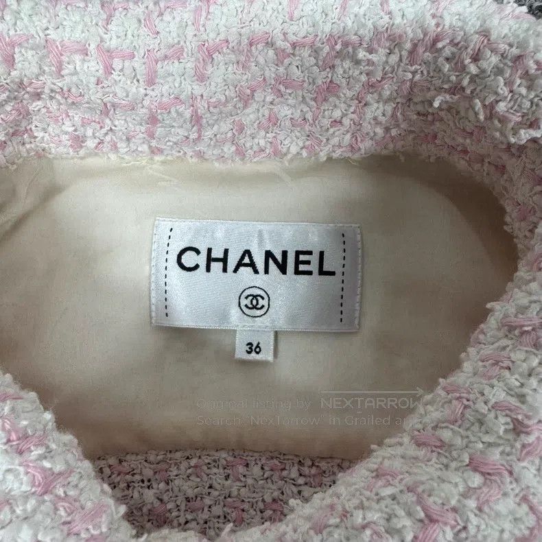 Chanel Chanel Cruise Series Pink Coarse Flower Coat Size XS / US 0-2 / IT 36-38 - 5 Thumbnail