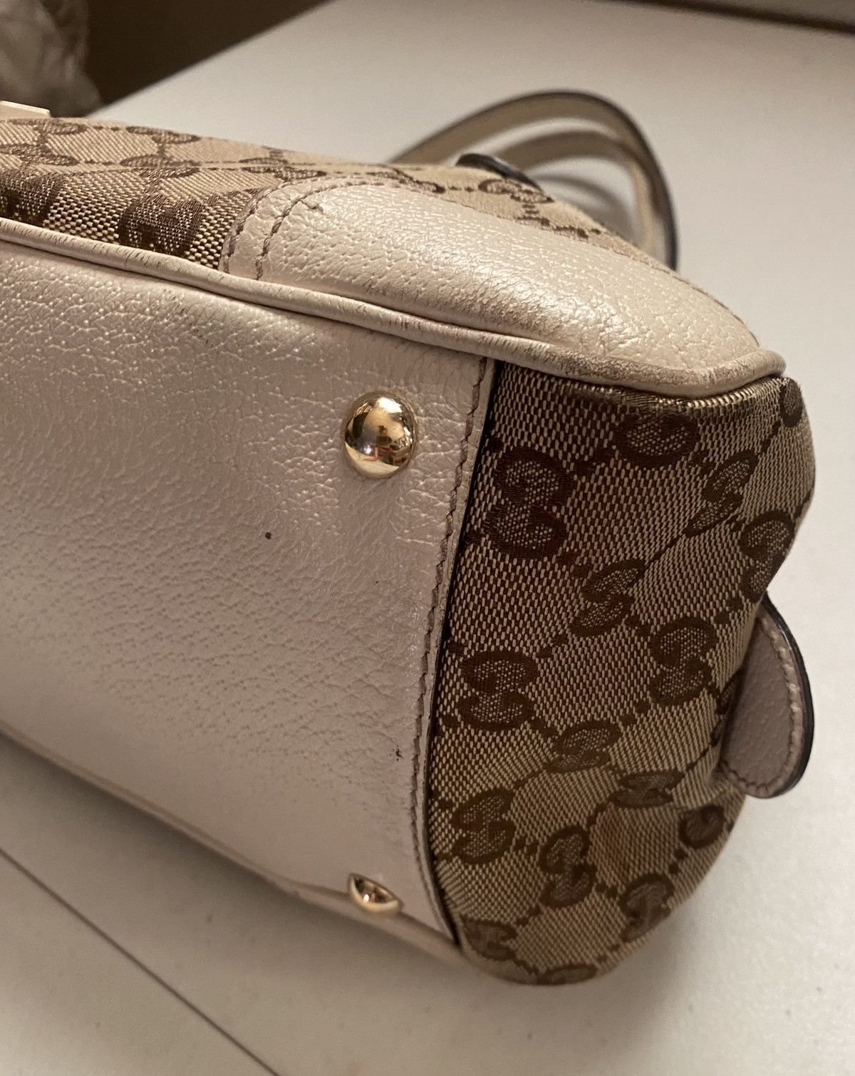 Gucci Gucci Princy Boston Bag GG canvas and leather handbag Size ONE SIZE - 12 Thumbnail
