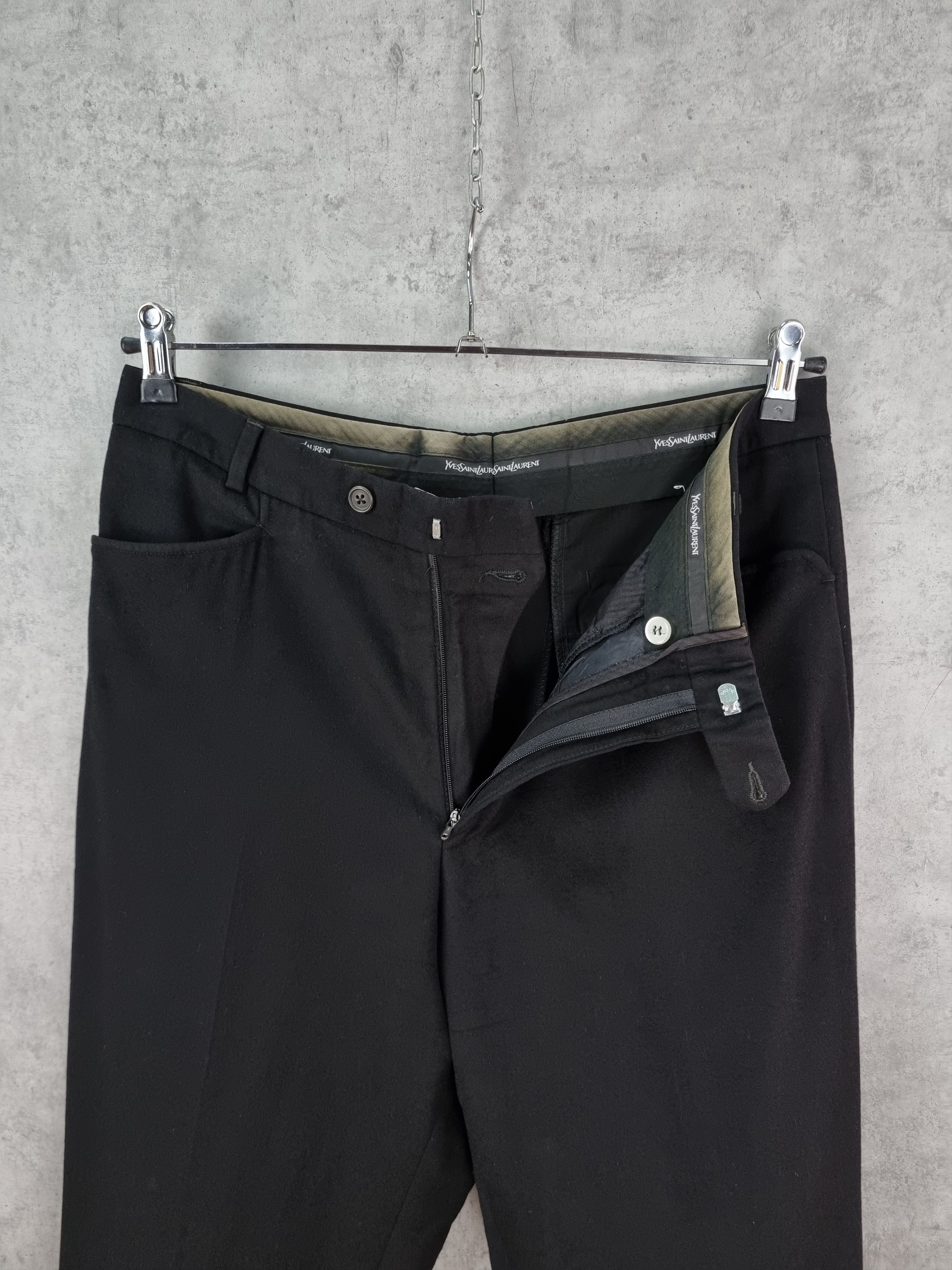 Velour × Vintage × Yves Saint Laurent 100% Viscose Soft Velour Vintage Suit Pants Size US 34 / EU 50 - 7 Thumbnail