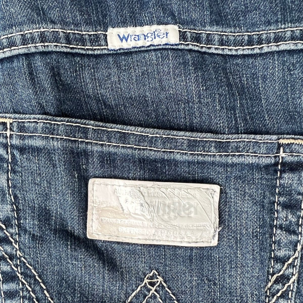Vintage × Wrangler VINTAGE WRANGLER SKULL EMBROIDERED DENIM SHORTS Size US 28 / EU 44 - 5 Thumbnail