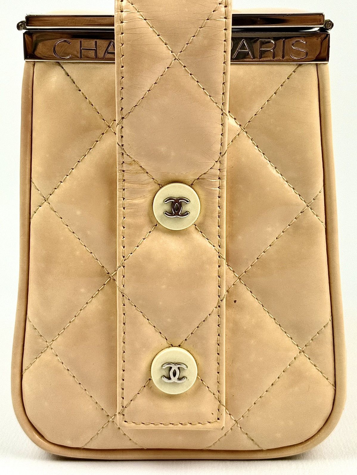 Chanel Chanel - SS/96 - Creme - Quilted - Patent - Runway - Box Bag Size ONE SIZE - 12 Thumbnail