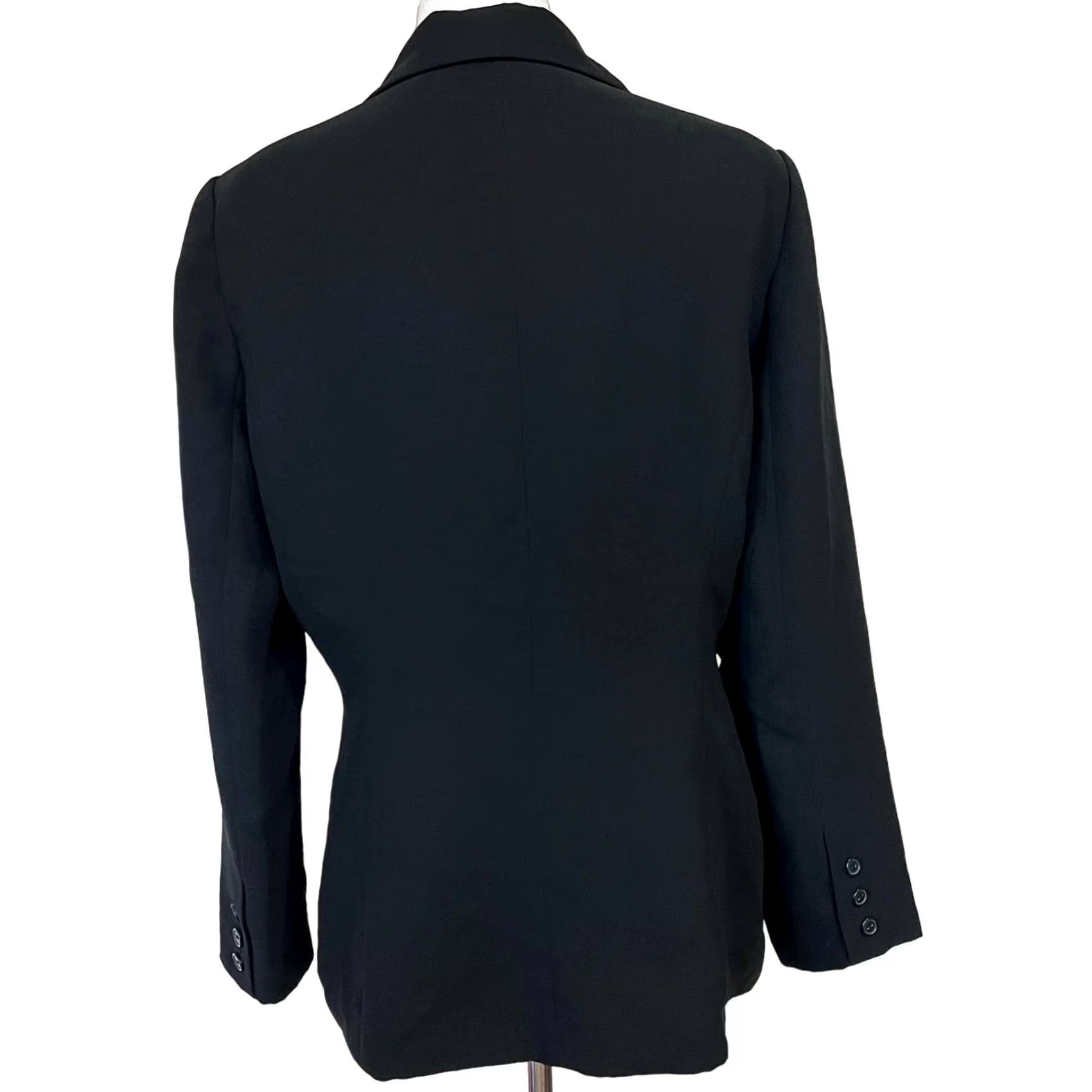 Mary McFadden Mary McFadden Blazer Jacket Black Button Front Sz 10 Womens Shirt Blazer Size L / US 10 / IT 46 - 5 Thumbnail