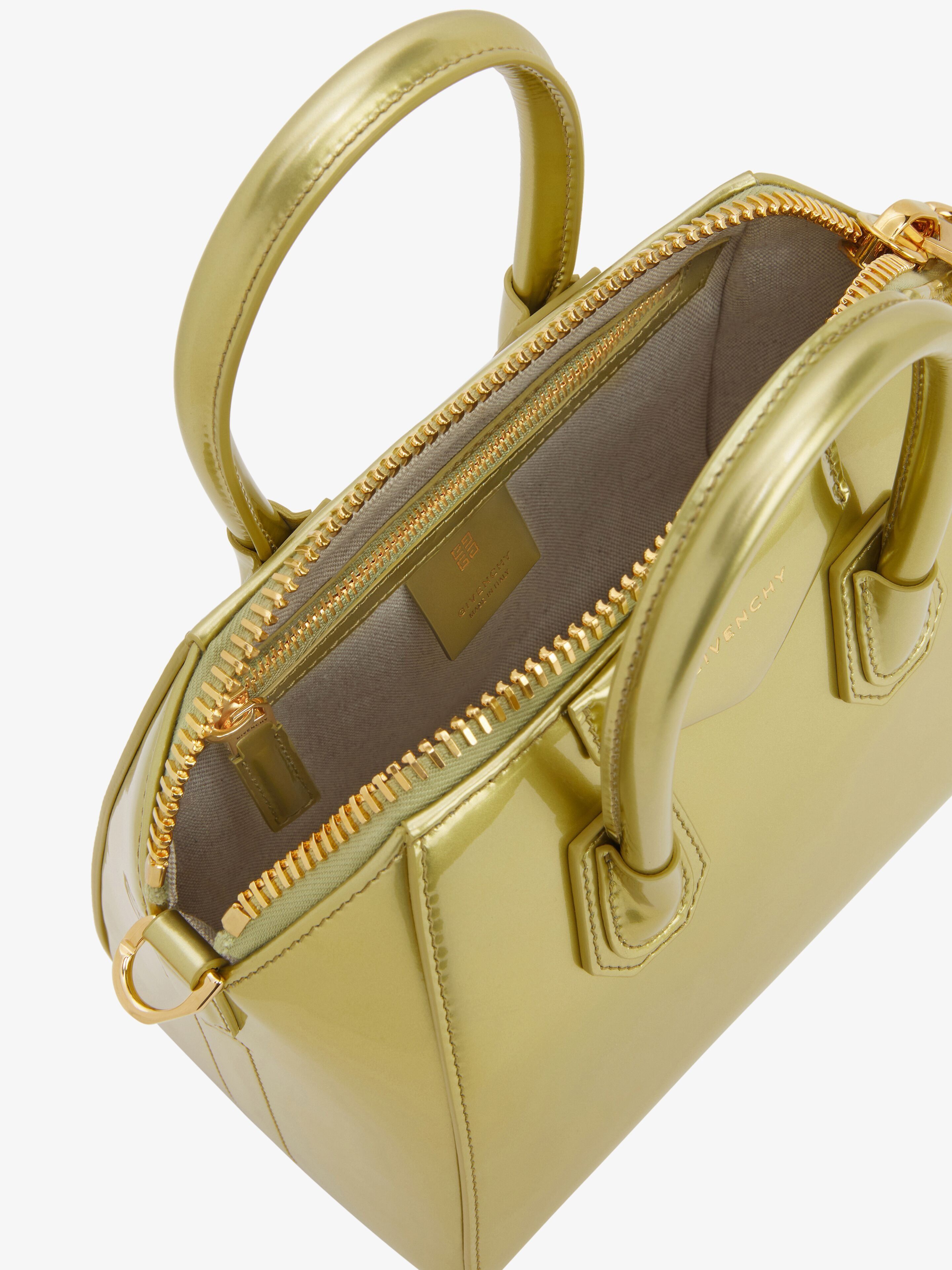 Givenchy o1srvl11e0625 Size:OS/ Mini Antigona Handbag in Green Size ONE SIZE - 4 Thumbnail