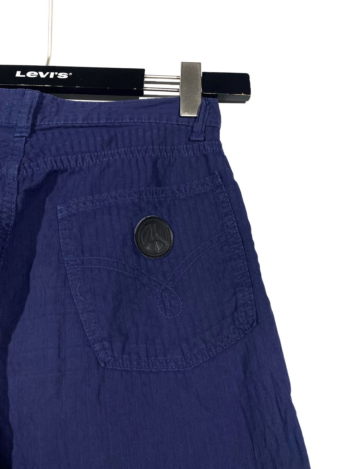 Moschino Moschino Blue Straight Zip Jeans Size 30 Cotton Stripe Print Size US 30 / EU 46 - 8 Thumbnail