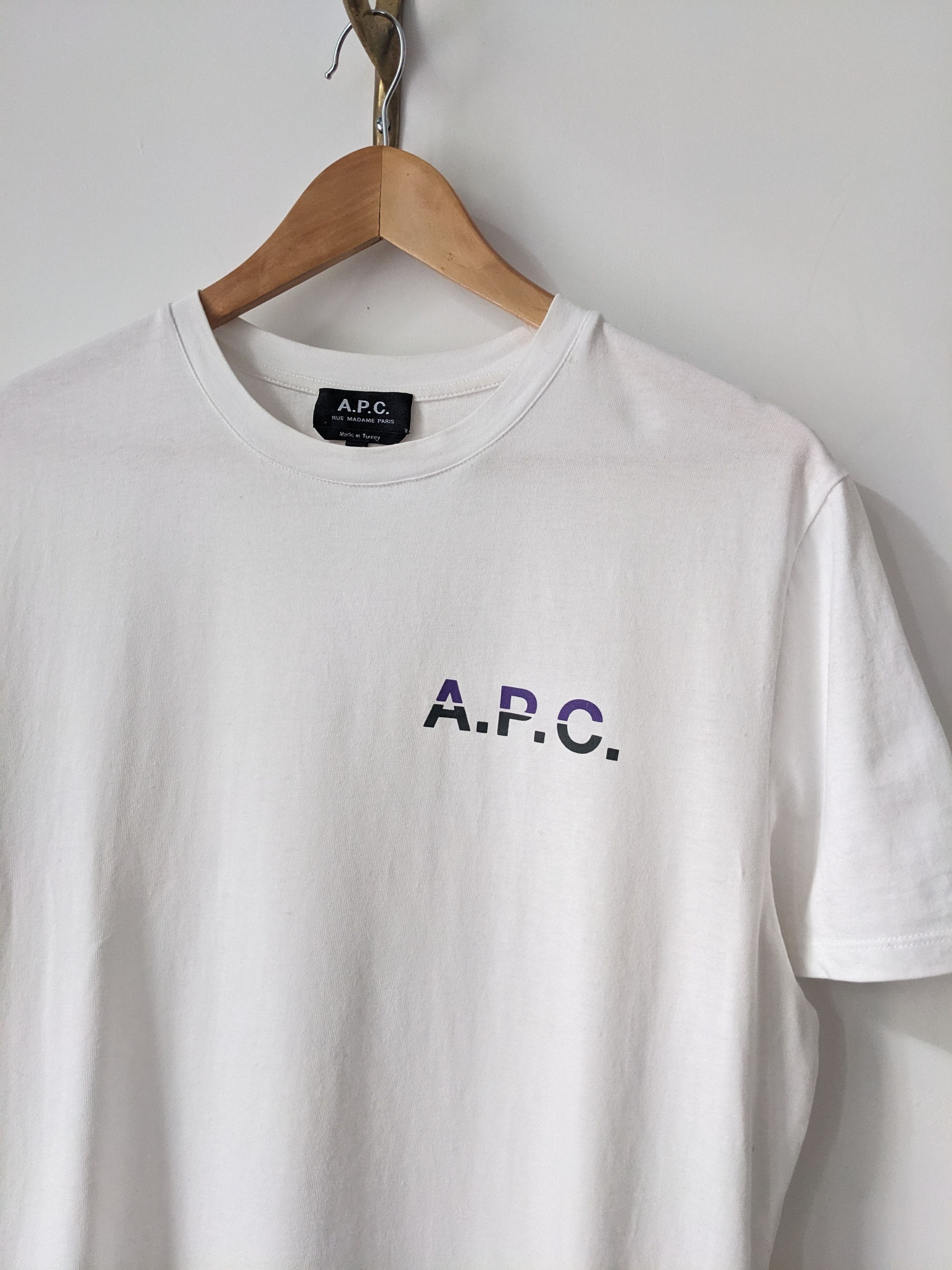 A.P.C. A.P.C T-shirt APC White M Size US M / EU 48-50 / 2 - 2 Thumbnail