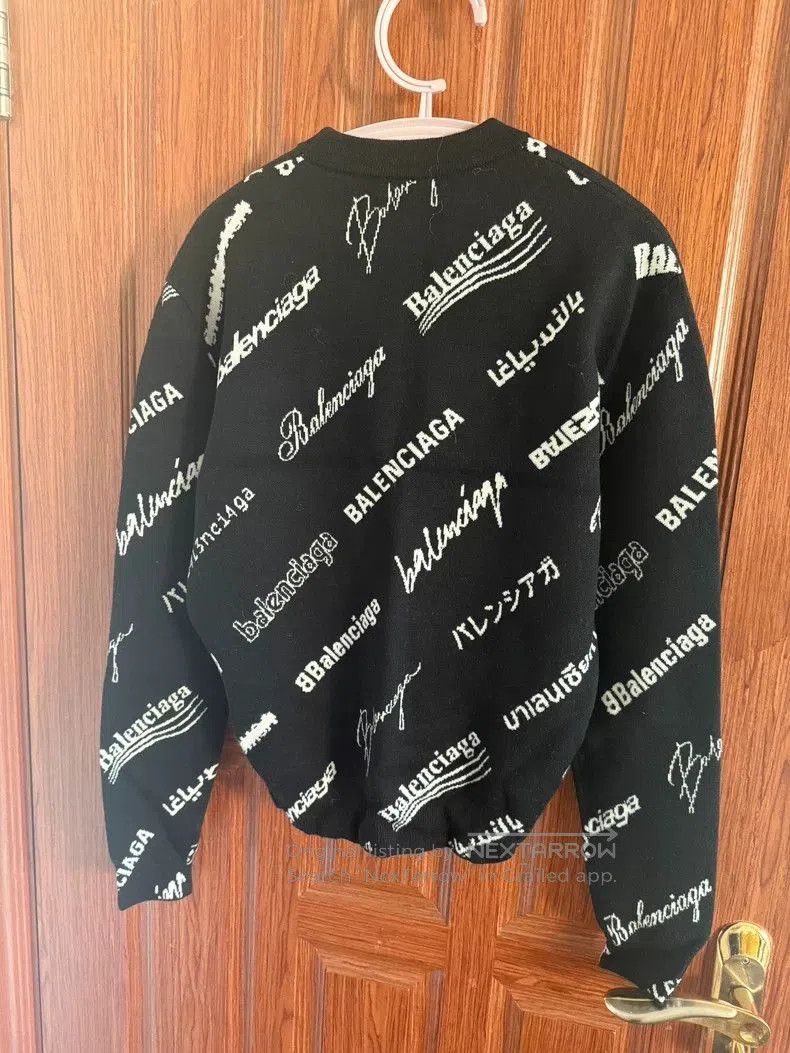 Balenciaga Balenciaga Black Logo Women's Sweater. Size US XS / EU 42 / 0 - 4 Thumbnail