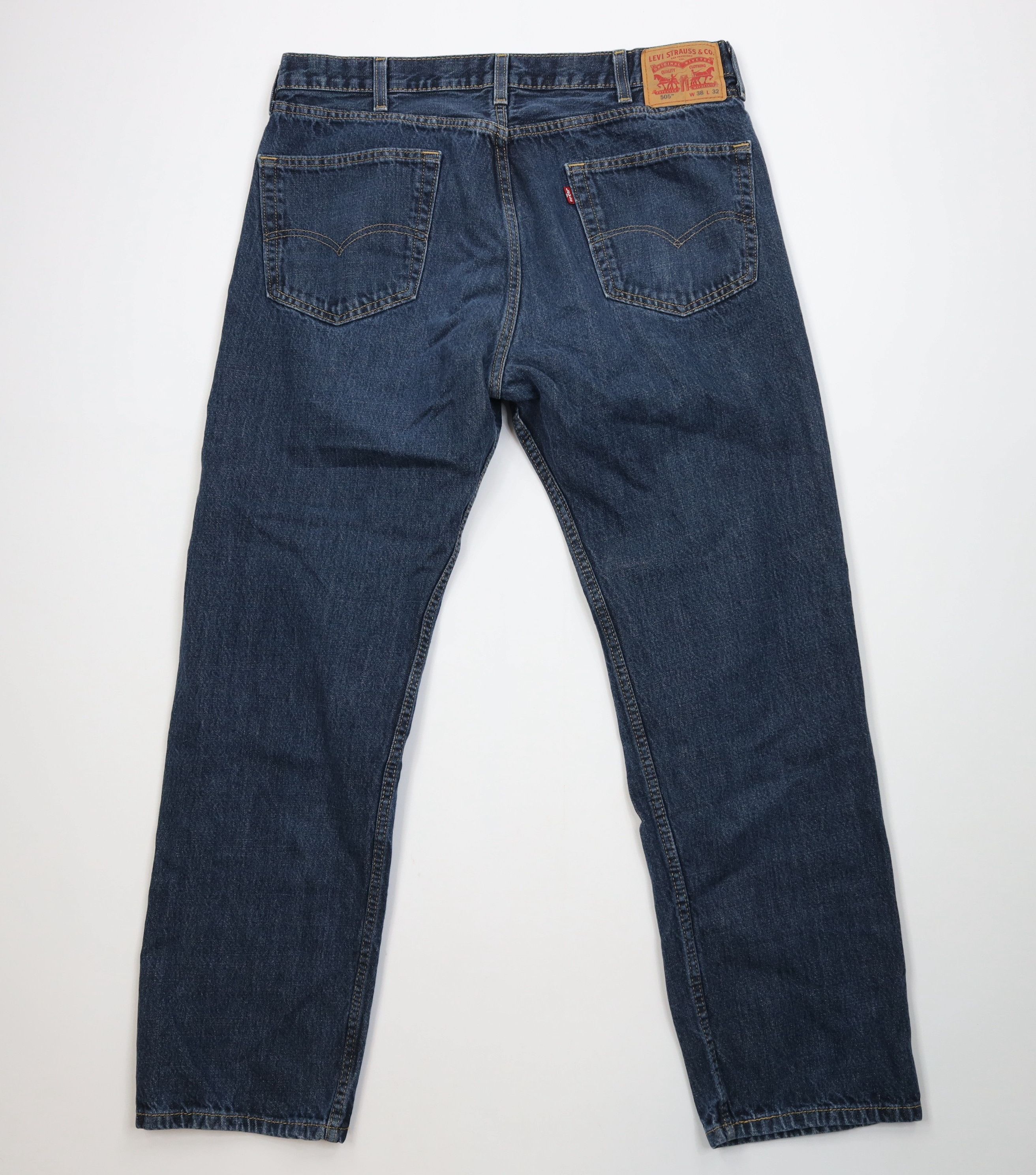 Levi's Vintage Y2K Levis 505 Regular Straight Leg Denim Jeans Blue Size US 38 / EU 54 - 9 Thumbnail