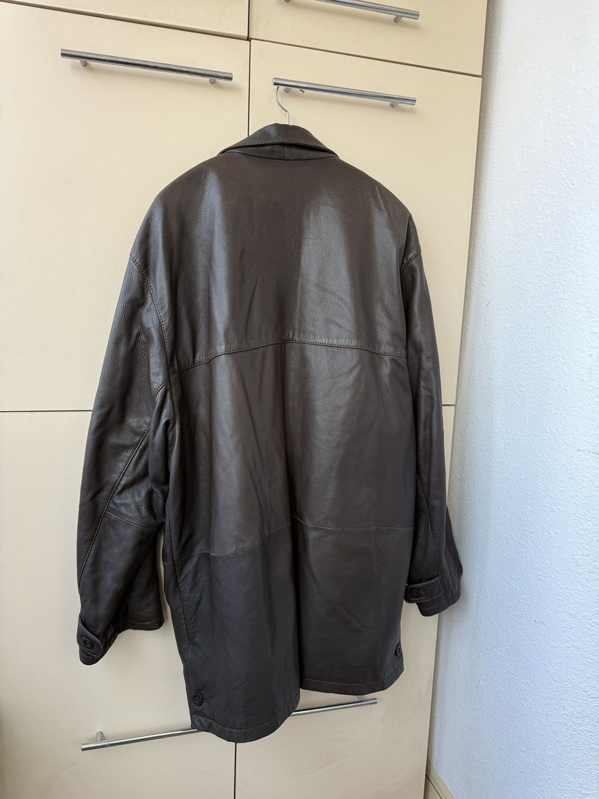 Genuine Leather Echt Leder Deer leather jacket brown Size US XXL / EU 58 / 5 - 12 Thumbnail