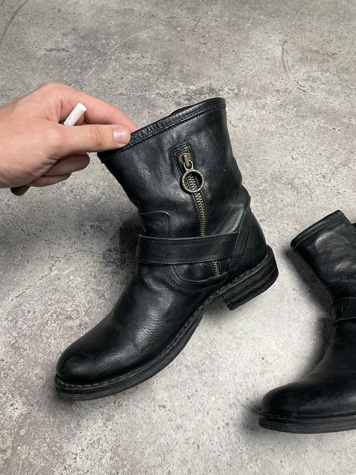 Fiorentini + Baker Fiorentini + Baker Eternity Eli Black Leather Ankle Boots Size US 6 / IT 36 - 4 Thumbnail