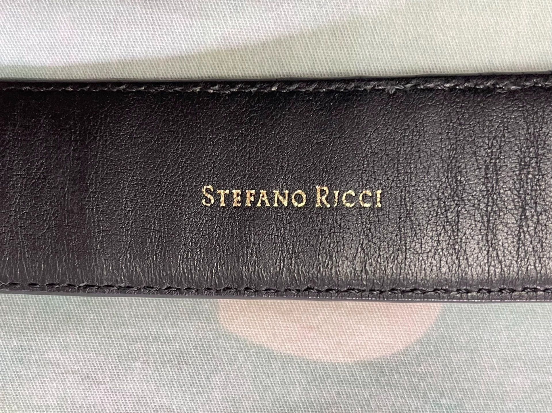 Stefano Ricci SR Premium Black Belt Men's 95 Size ONE SIZE - 5 Thumbnail