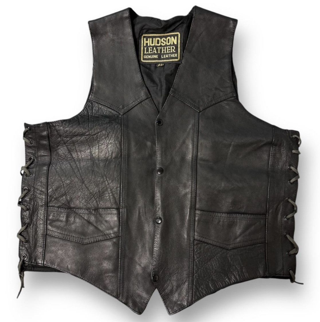 Hudson Hudson Leather Vest Size US S / EU 44-46 / 1 - 1 Thumbnail
